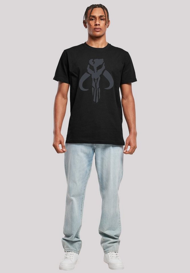 F4NT4STIC T-Shirt Star Wars Mandalorian Banther Skull Print