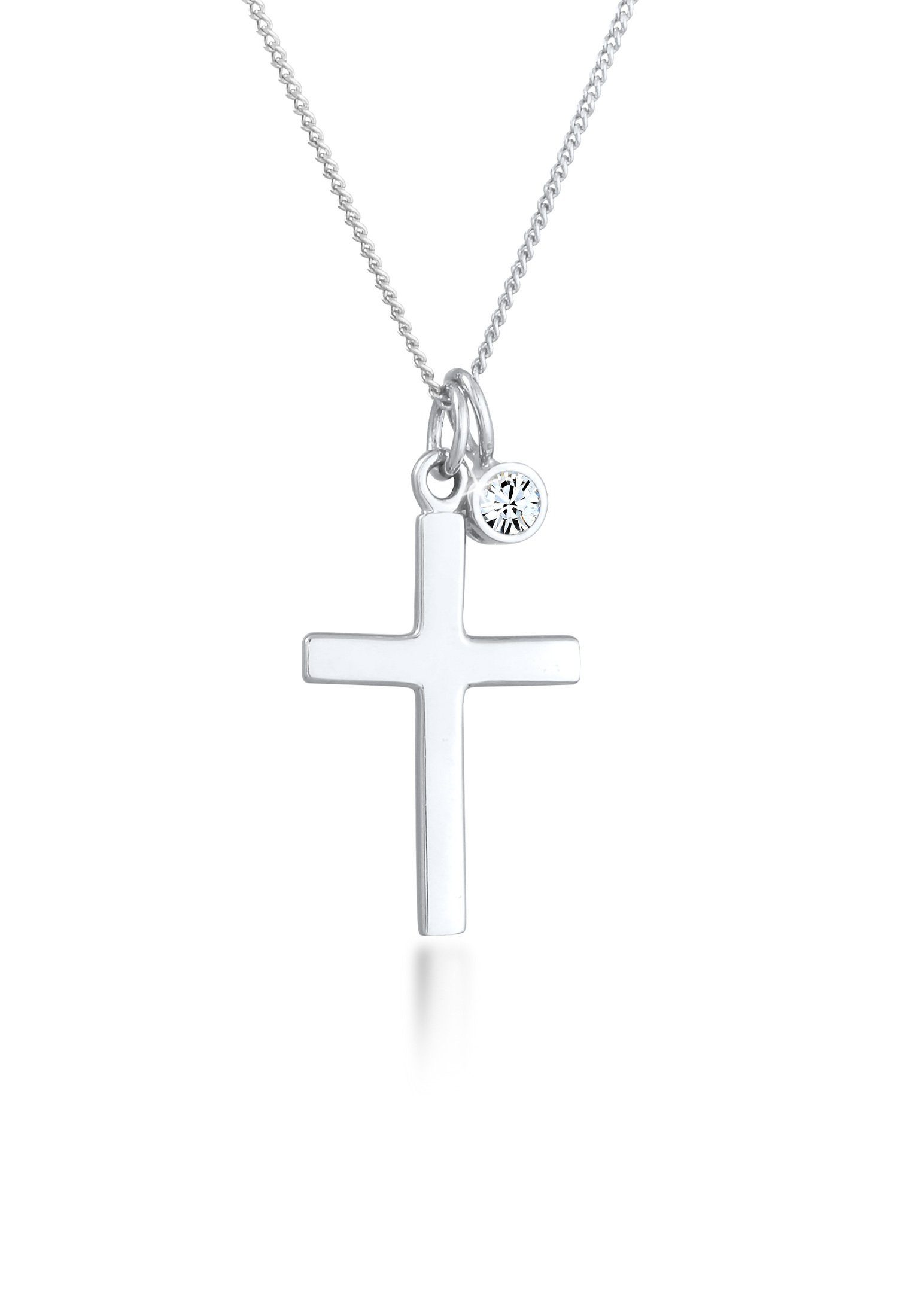 Elli Kette mit Anhänger Kreuz 925 Silber, mit Kristallen von Swarovski®, Kr günstig online kaufen