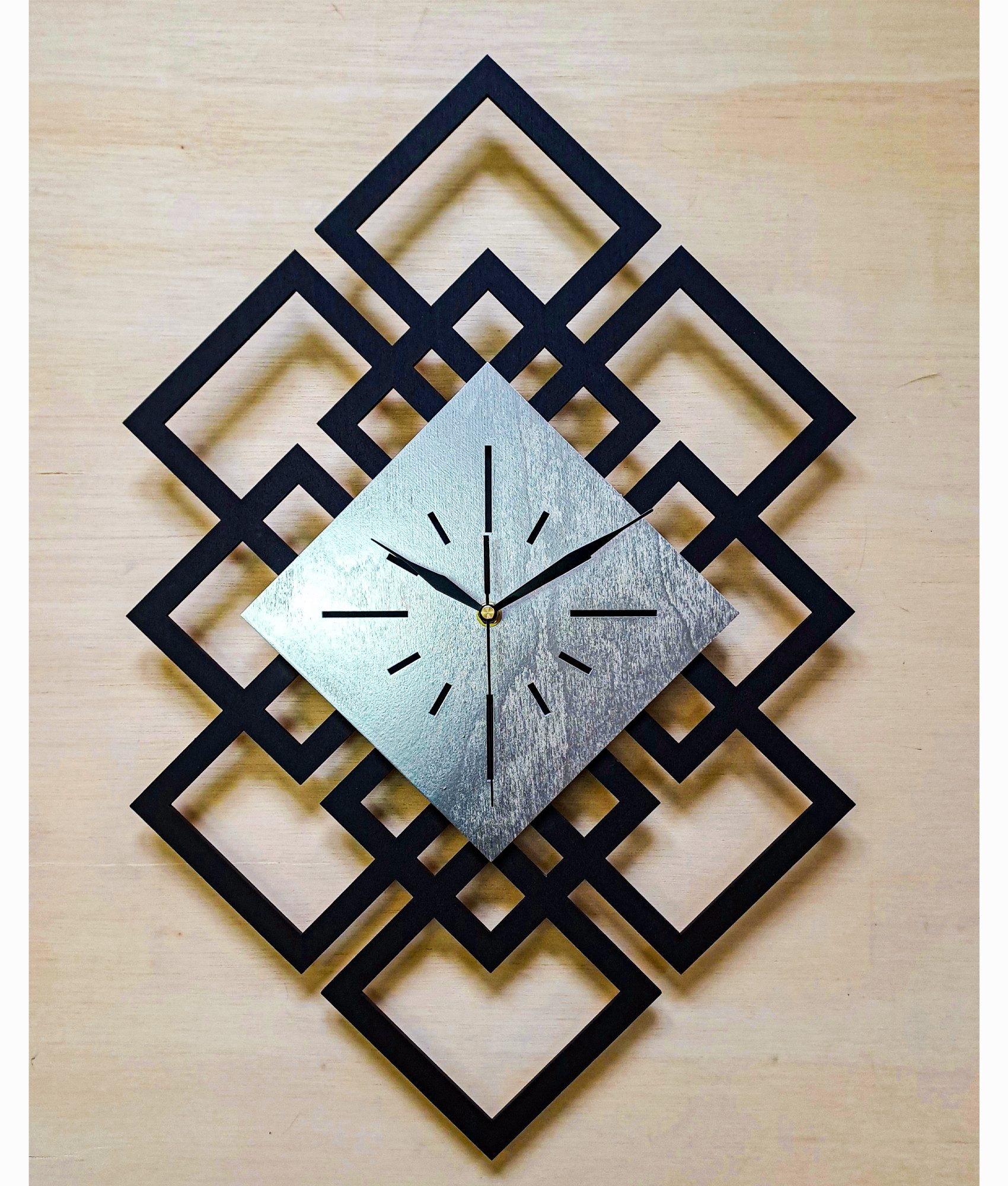 ORNAMENTI Wanduhr Groß, modern Wanduhr, Holz, günstig online kaufen