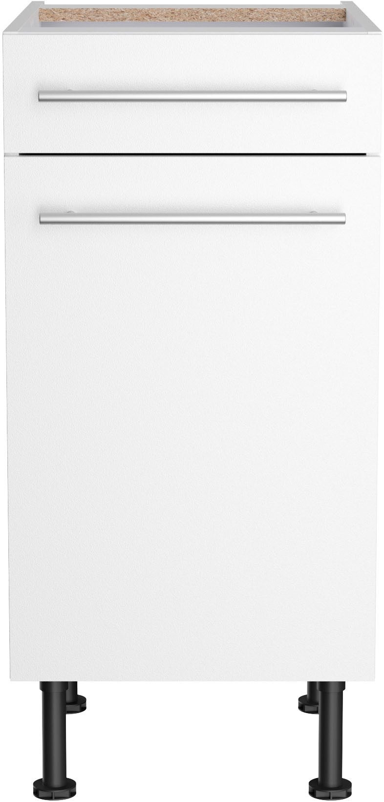 KOCHSTATION Unterschrank KS-Bern2 Breite 40 cm, 1 Tür, 1 Schubkasten, 1 Einlegeboden – Bild 2 von 5