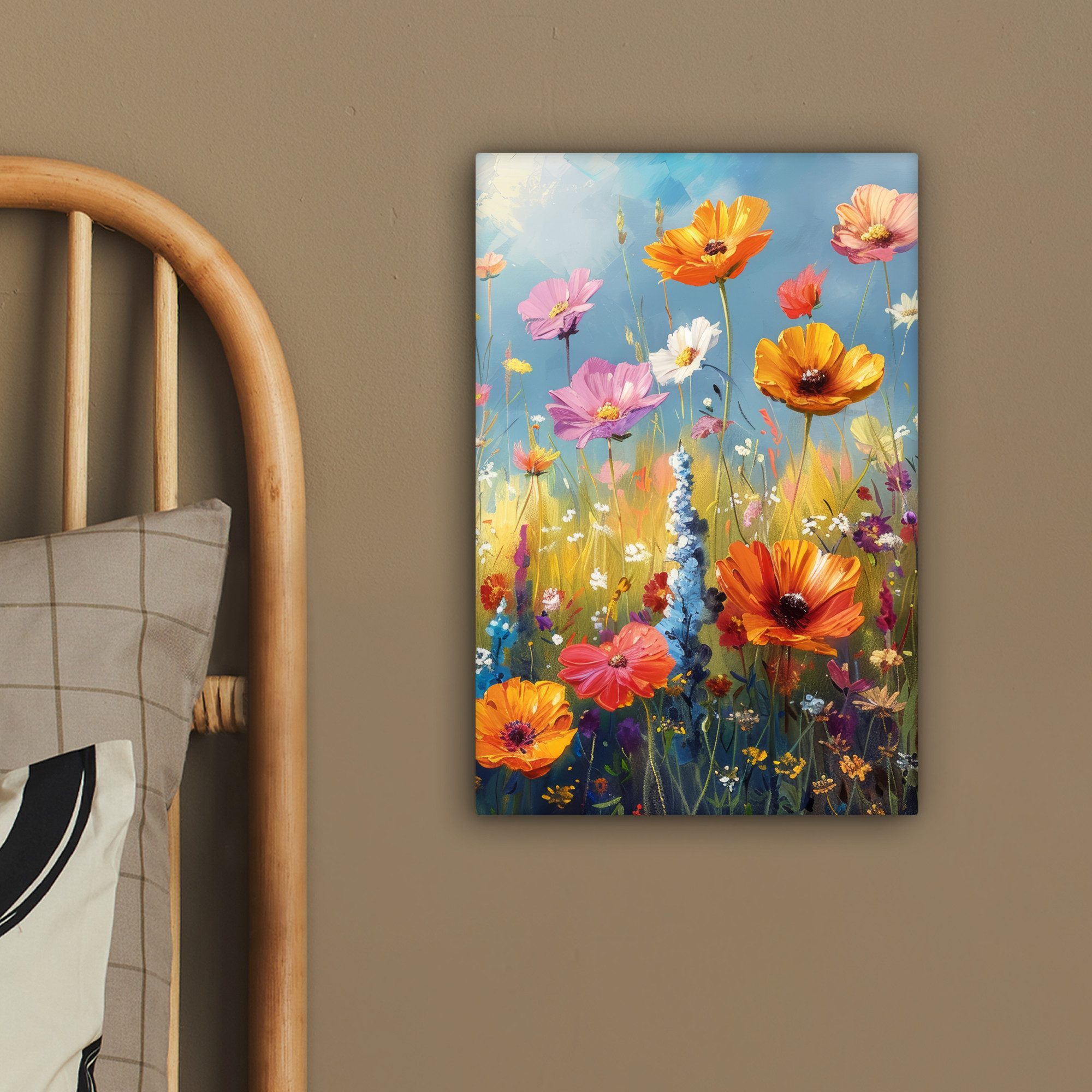 OneMillionCanvasses® Leinwandbild Blumen - Natur - Botanik - Kunst, Fotodruck (1 St), Leinwand Canvas Wandbild, Wanddekoration 20x30 cm – Bild 4 von 5