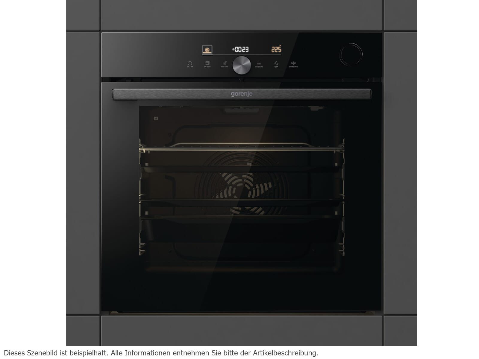 GORENJE Einbaubackofen, mit 2-fach kein Auszug vorhanden, Pyrolyse-Selbstreinigung