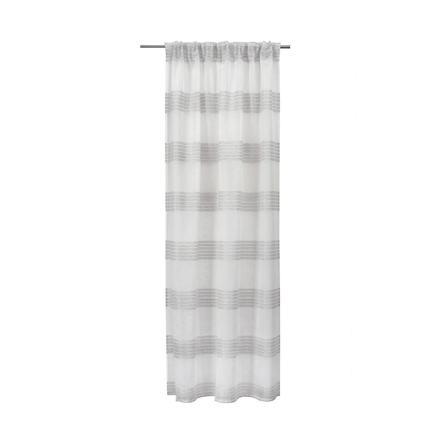 casa NOVA Vorhang TOREL, B 140 x L 245 cm, Taupe, (1 St), verdeckte Schlaufen, Polyester, verdeckte Schlaufen
