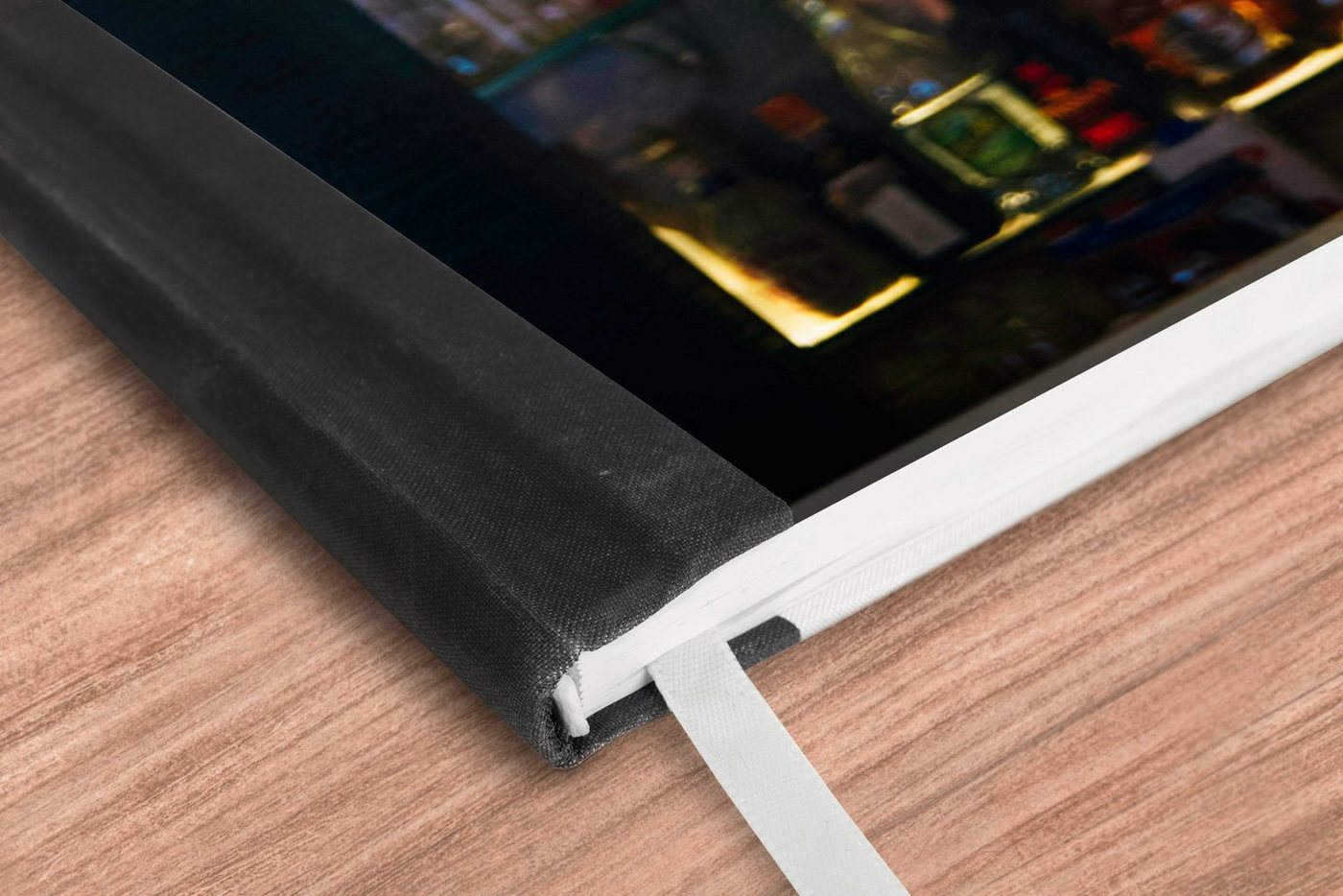 Thumbnail - MuchoWow Notizbuch Hängende Gläser in einer Bar, Notebook, Notizblock a5, Tagebuch, Journal Liniert