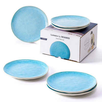 MiaMio Kombiservice »MIAMIO - 6er Set Lumera Kollektion Blau [Kleine«, Steingut, Keramik