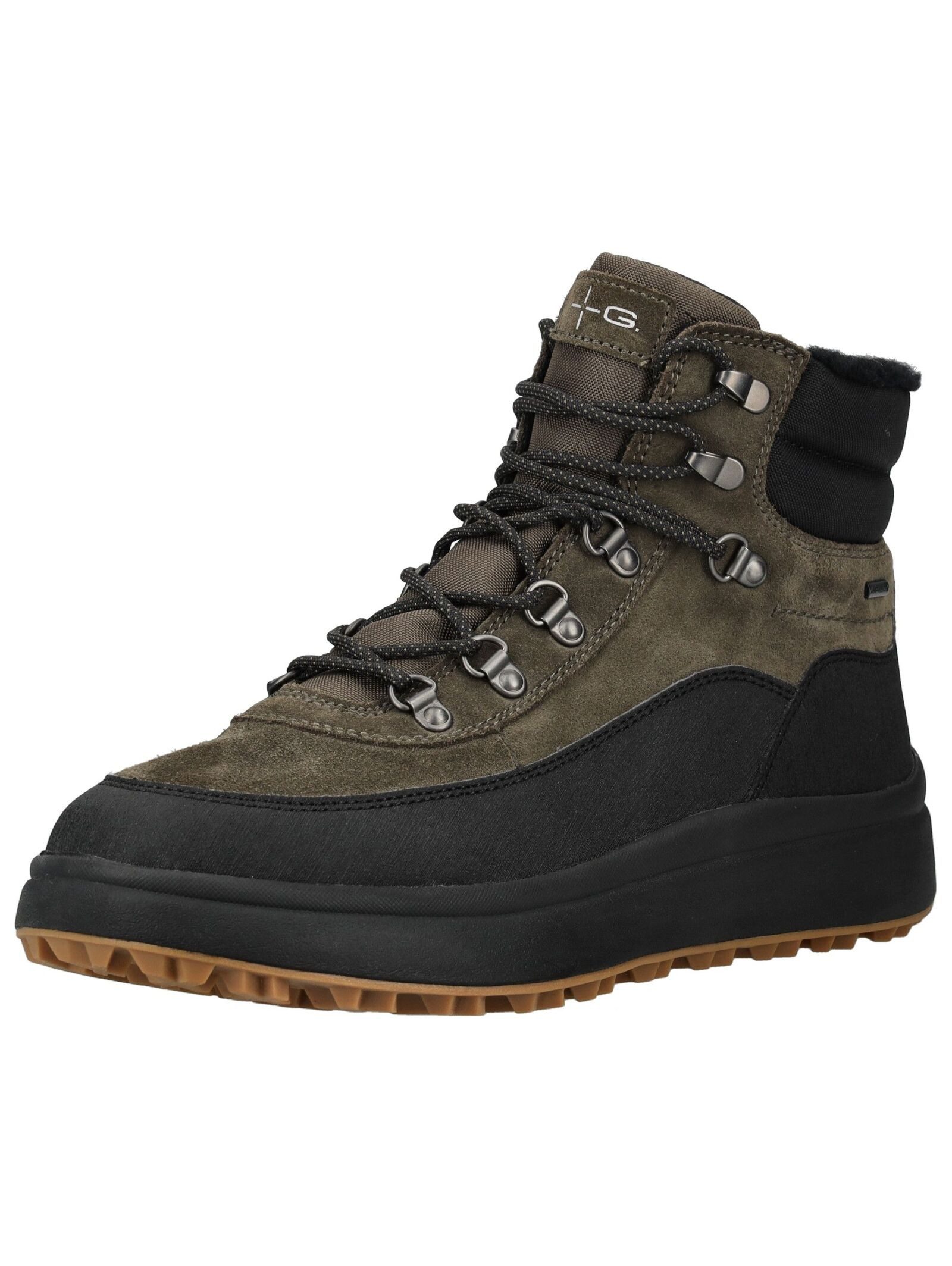 Geox Geox Stiefelette Leder/Textil Schnürstiefelette