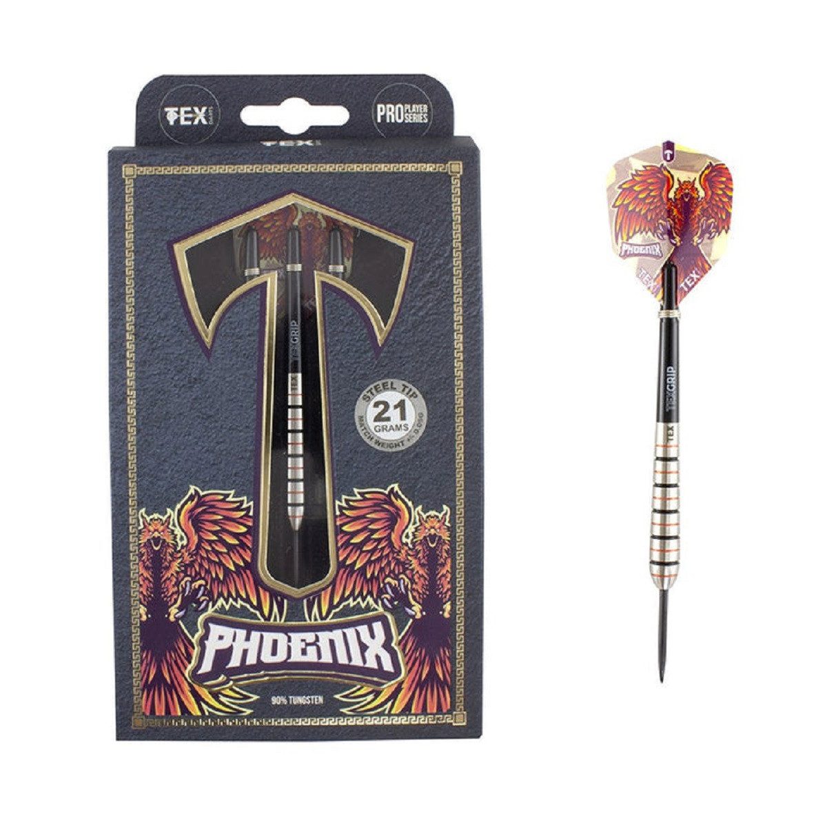 Dartpfeil TEX Phoenix 90% Tungsten Darts 23g
