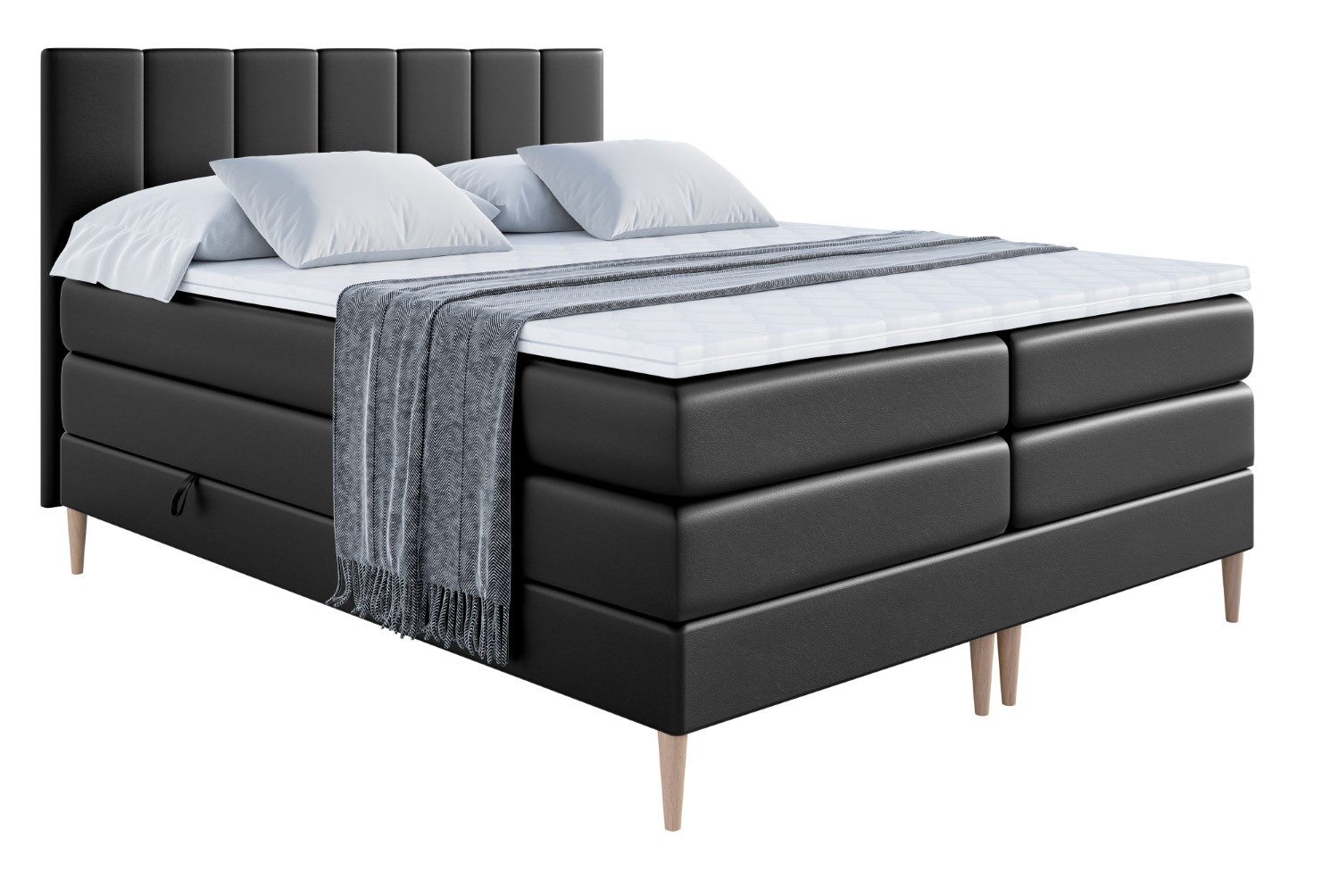 ALTDECOR Boxspringbett MOETI-F KING (Multipocket-Matratze H4, günstig online kaufen
