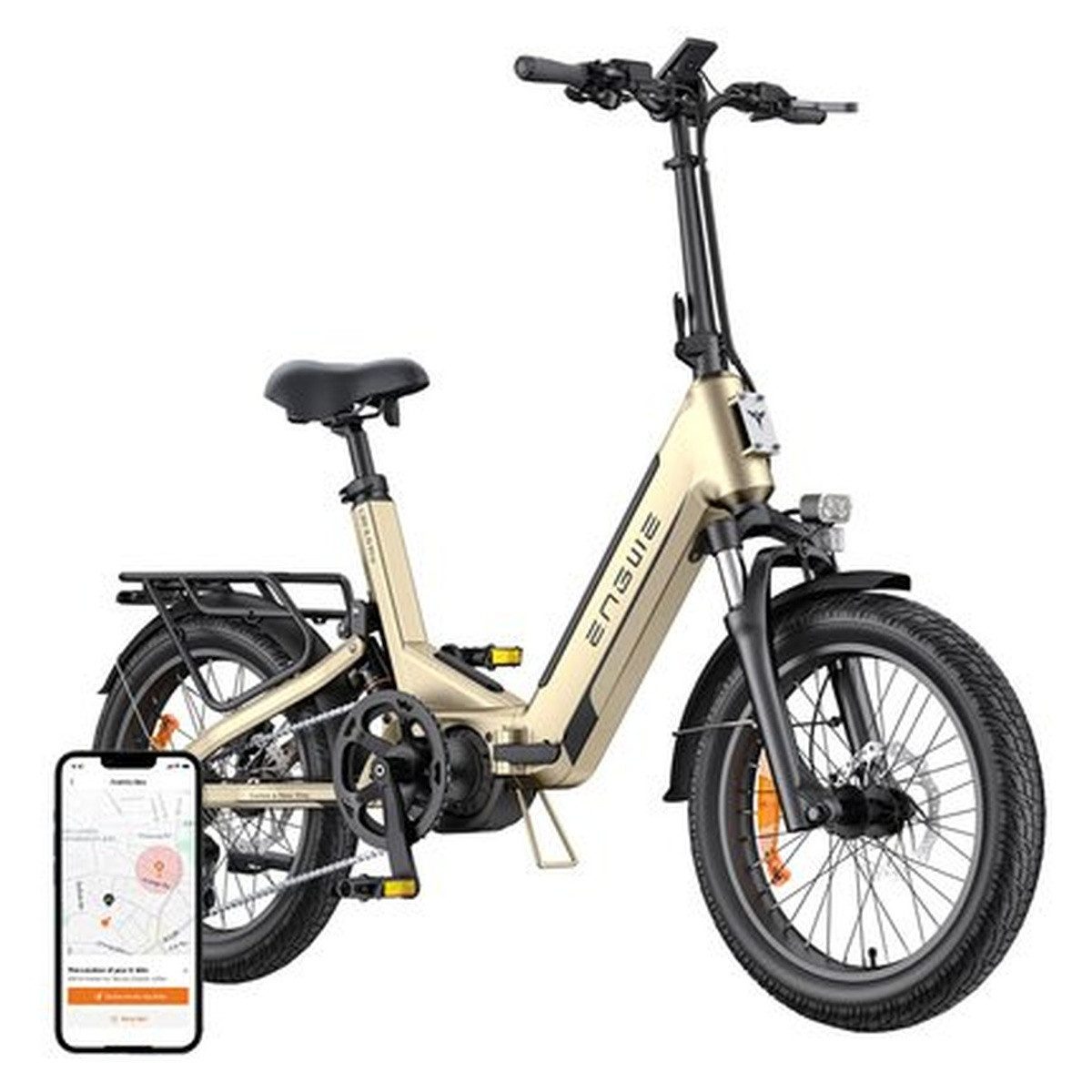 ENGWE Jugendfahrrad ENGWE L20 3.0 PRO 250 W 20-Zoll-Elektrofahrrad (Gold)
