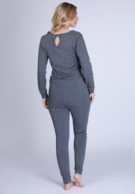 maluuna Overall maluuna - Damen Jumpsuit mit Bündchen an Arm- und Beinabschluss und Kordelzug