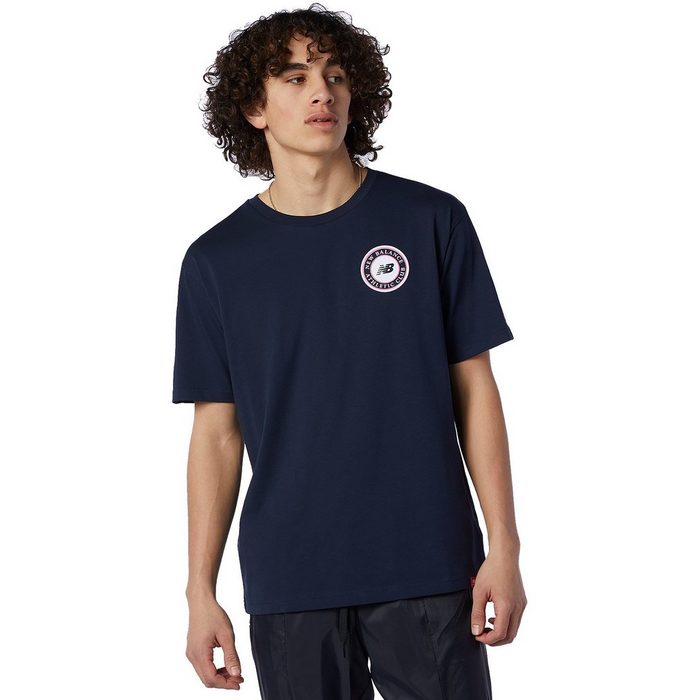 New Balance T-Shirt New Balance Herren T-Shirt ESSENTIALS ATHLETIC CLUB TEE MT13535 ECL Dunkelblau