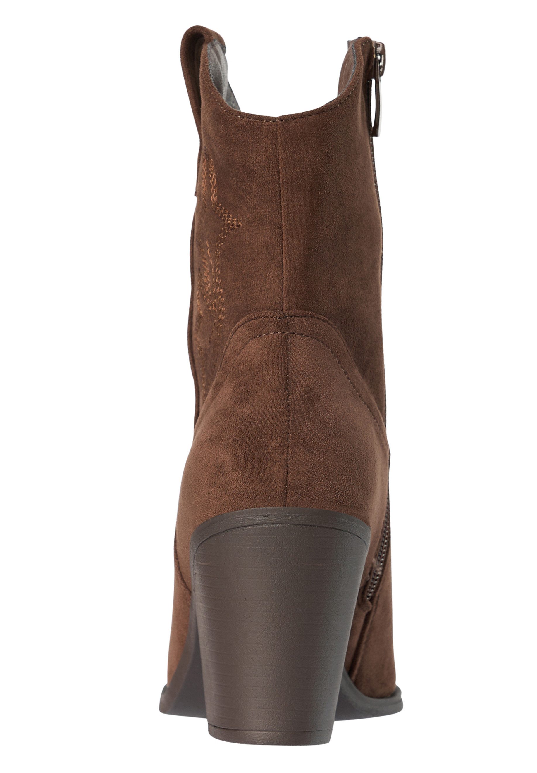 Day Vine Damen Western Cowboy Boots mit Stickerei und Blockabsatz Stiefelette