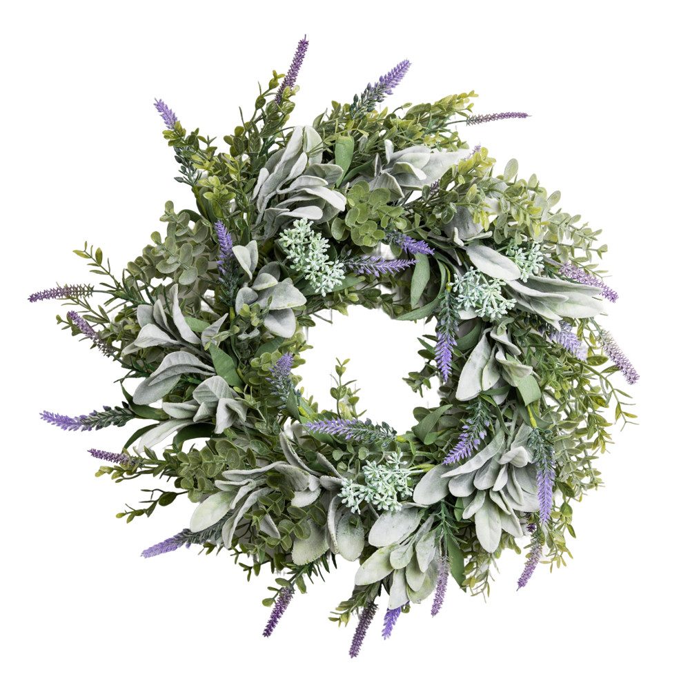 Diwzbyn Dekokranz Türkranz Ganzjährig, Künstlicher Frühlings- & Sommerkranz, Künstliche Blumen Kranz Deko für Haustür, Fenster & Wand