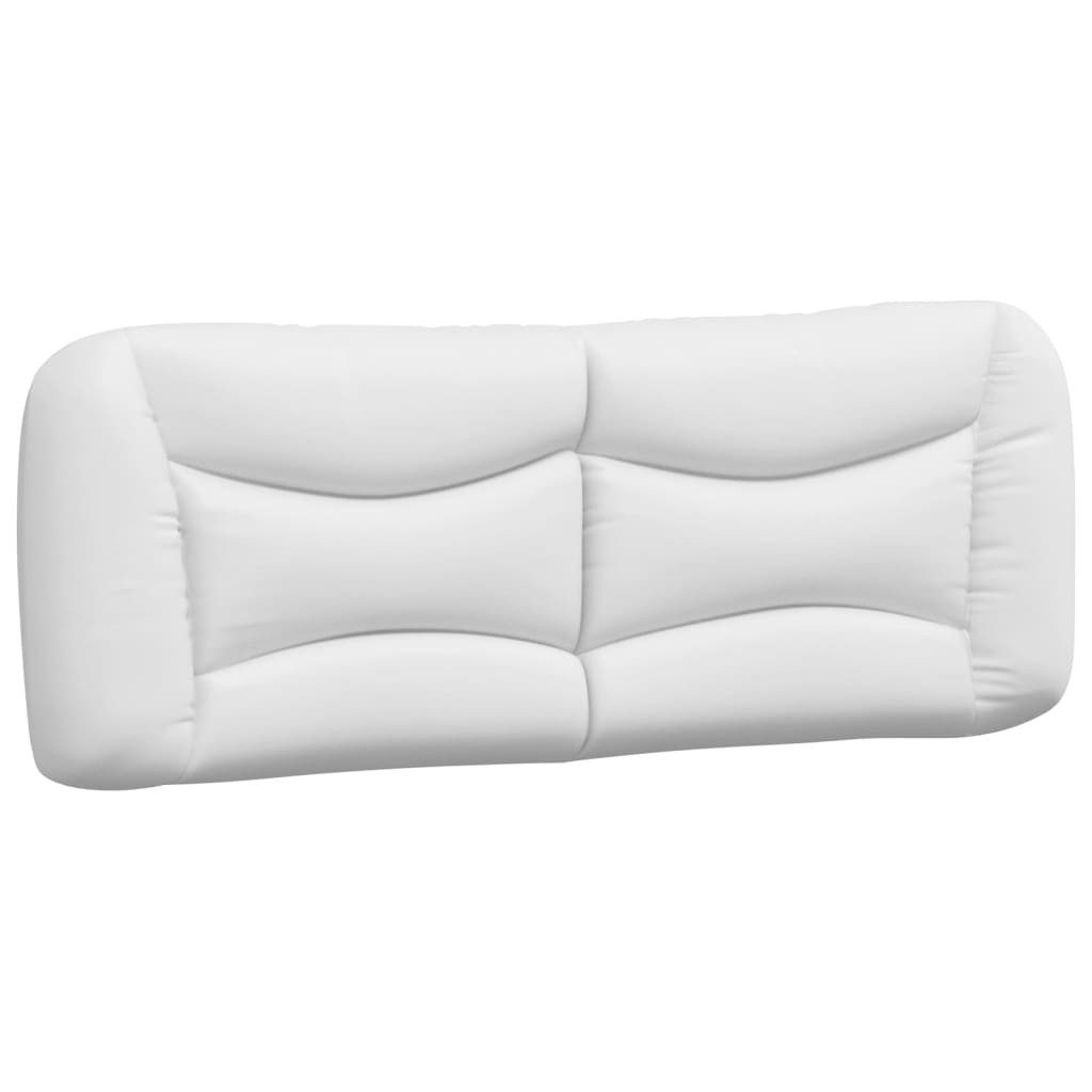 vidaXL Kopfteil, Bett Kopfteil-Kissen Weiß 120 cm Kunstleder