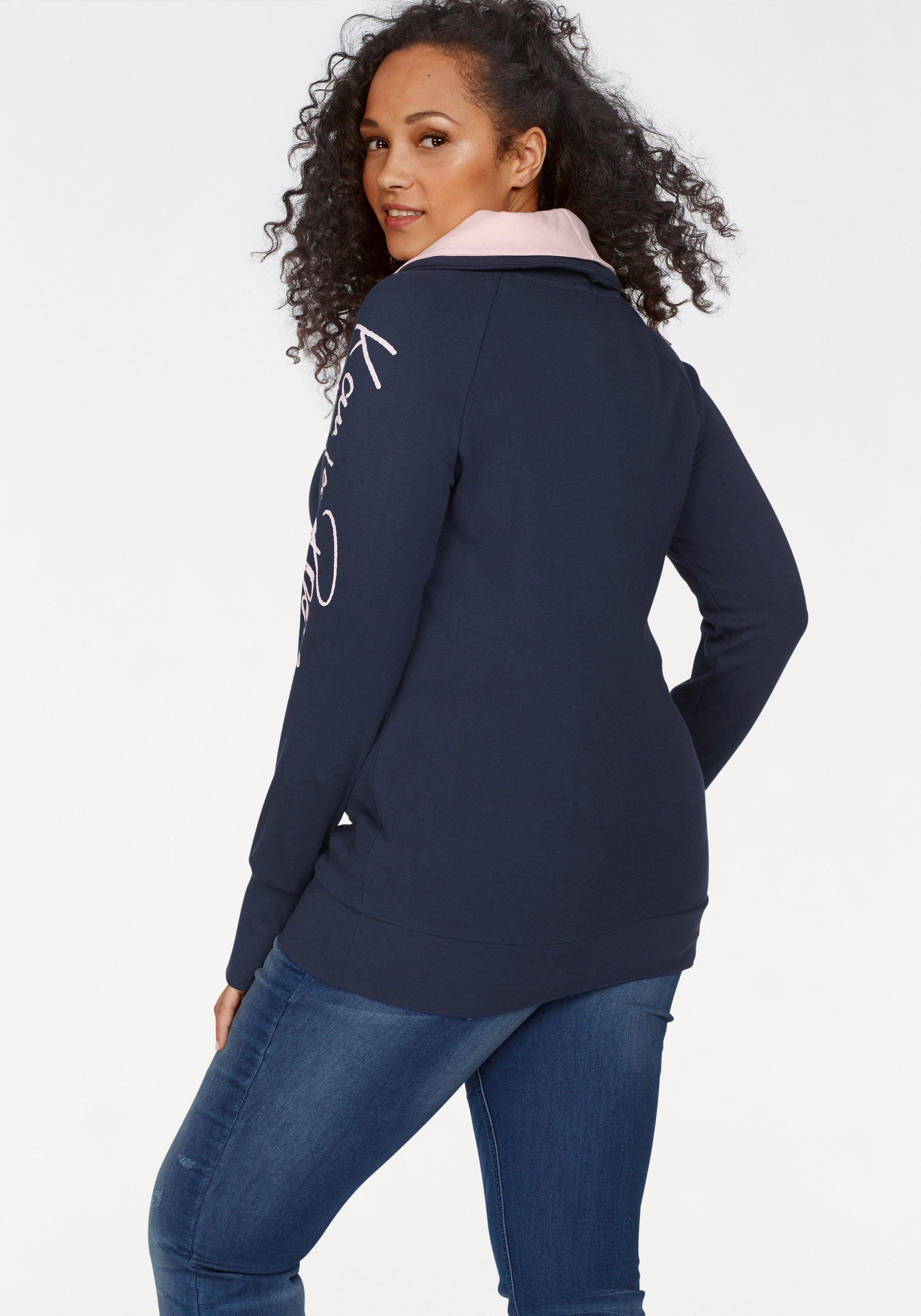 KangaROOS Longsweatshirt figurbetonter Schnitt, mit stylischem günstig online kaufen