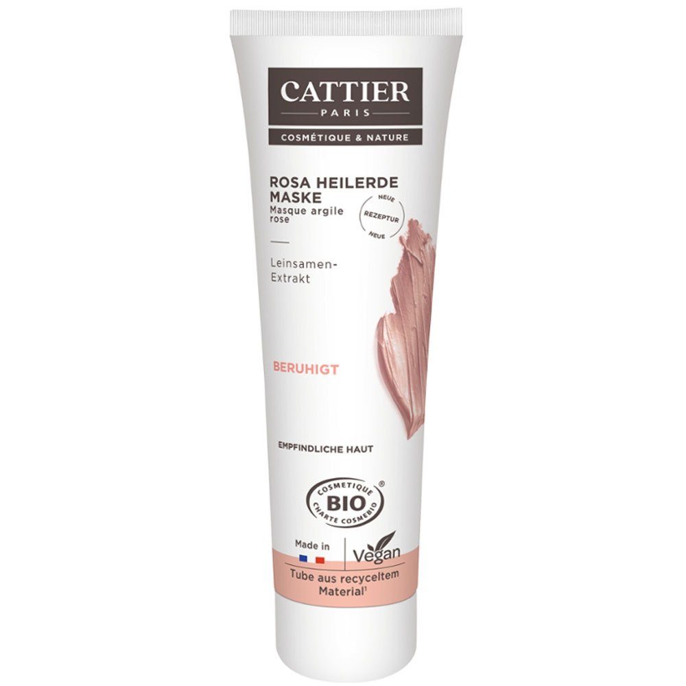 Cattier Paris Gesichtsmaske Rosa Heilerde Maske, Pink, 100 ml