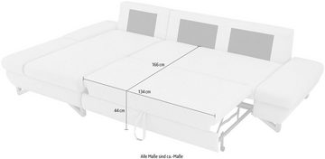 INOSIGN Schlafsofa City/Giron, komfortable Bettfunktion (Liegefläche 245 x 138 cm), sowie Bettkasten