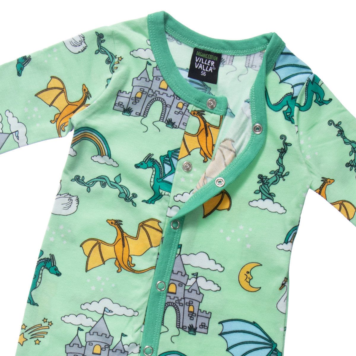 Villervalla Strampler 0055MQA Unisex Kinder Einteiler, Overall, Babyanzug, Babyoverall, Babyanzug