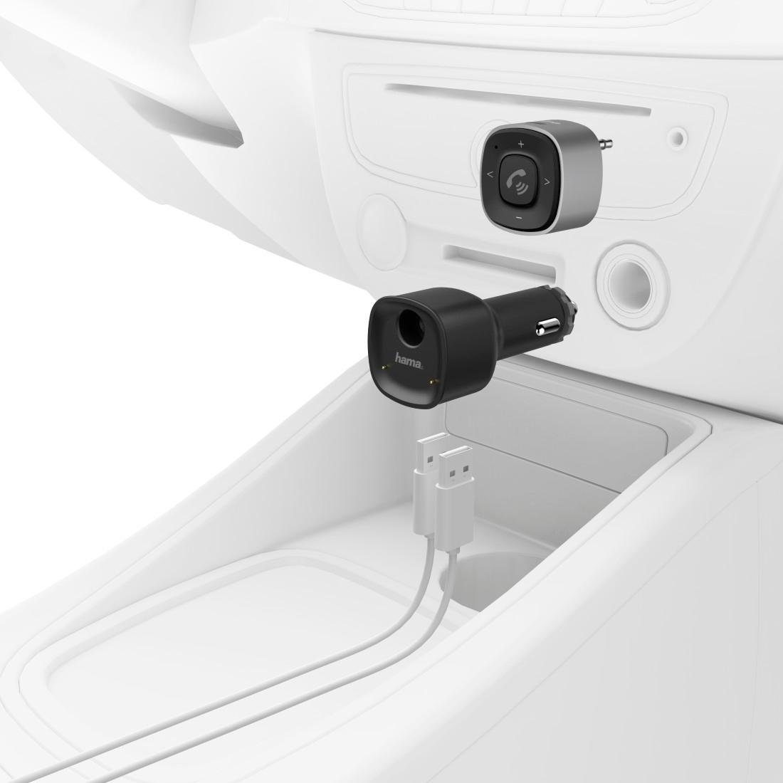 Hama Bluetooth®-Receiver für Kfz, 3,5-mm-Stecker u. Ladegerät Bluetooth-Adapter