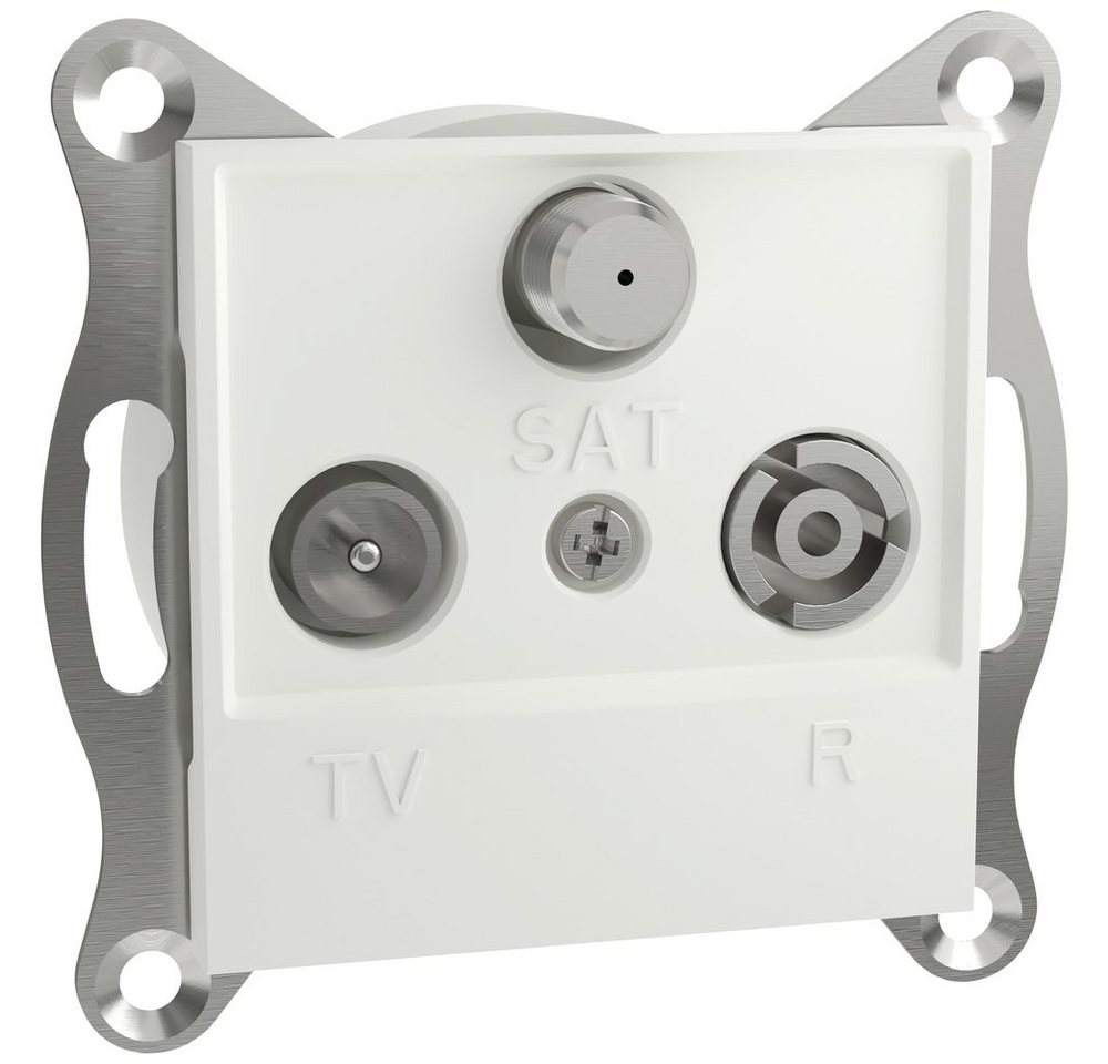 Thumbnail - SCHNEIDER Schalter Schneider Electric TV-, Radio-, SAT-Steckdose Asfora Weiß (RAL 9003)