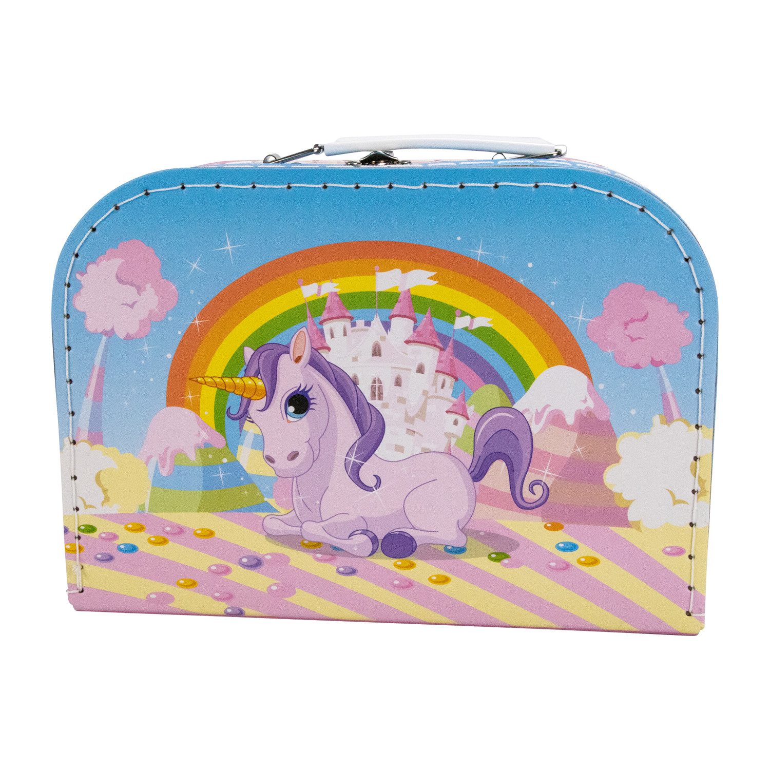 GICO Spielzeug-Arztkoffer Einhorn Hartpappkoffer – Fantasievolles Design für Mädchen- CH20609E