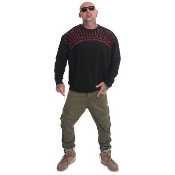 YAKUZA Sweatshirt Warrior im Oversized Look