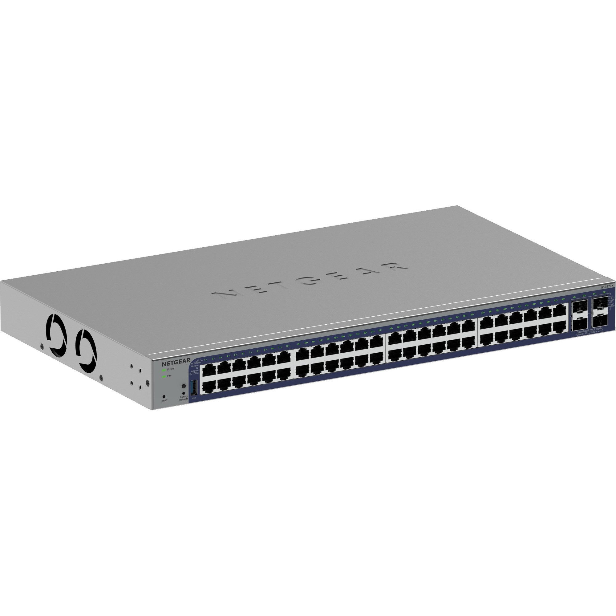 NETGEAR Netgear 48-Port Gigabit Smart Switch GS752TX, Netzwerk-Switch