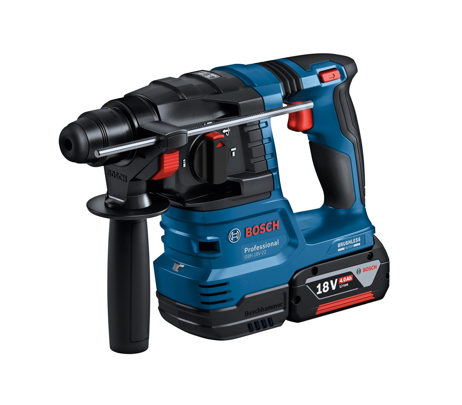 Bosch Professional Elektrowerkzeug-Set 2 x 18V-Set, mit Hammerbohrer, Bit-Set, 2 Akkus und Schnellladegerät