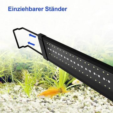 Clanmacy LED Aquariumleuchte LED Aquarien Beleuchtung Lampe Aquarium Fisch Tank mit Fernbedienung, RGB86.5 FITS 90-120CM TANk