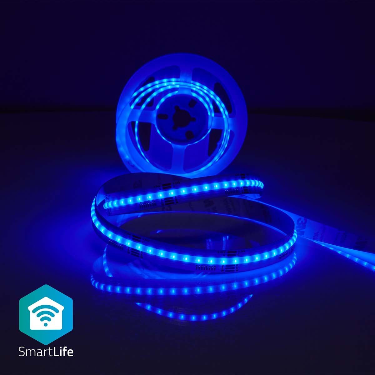 Nedis LED-Streifen WIFILSC20CRGB, Wi-Fi, RGB + CCT 2700–6500 K, App-Steuerung für flexiblen Einsatz – Bild 3 von 5