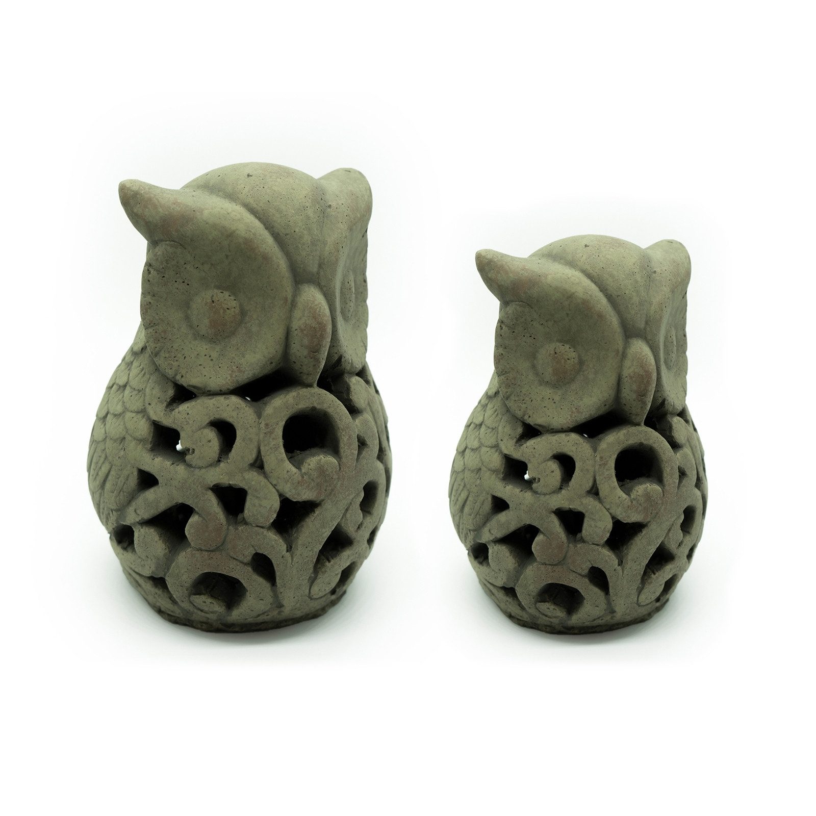 Gartenfigur Gartenfigur Eule 2er Set