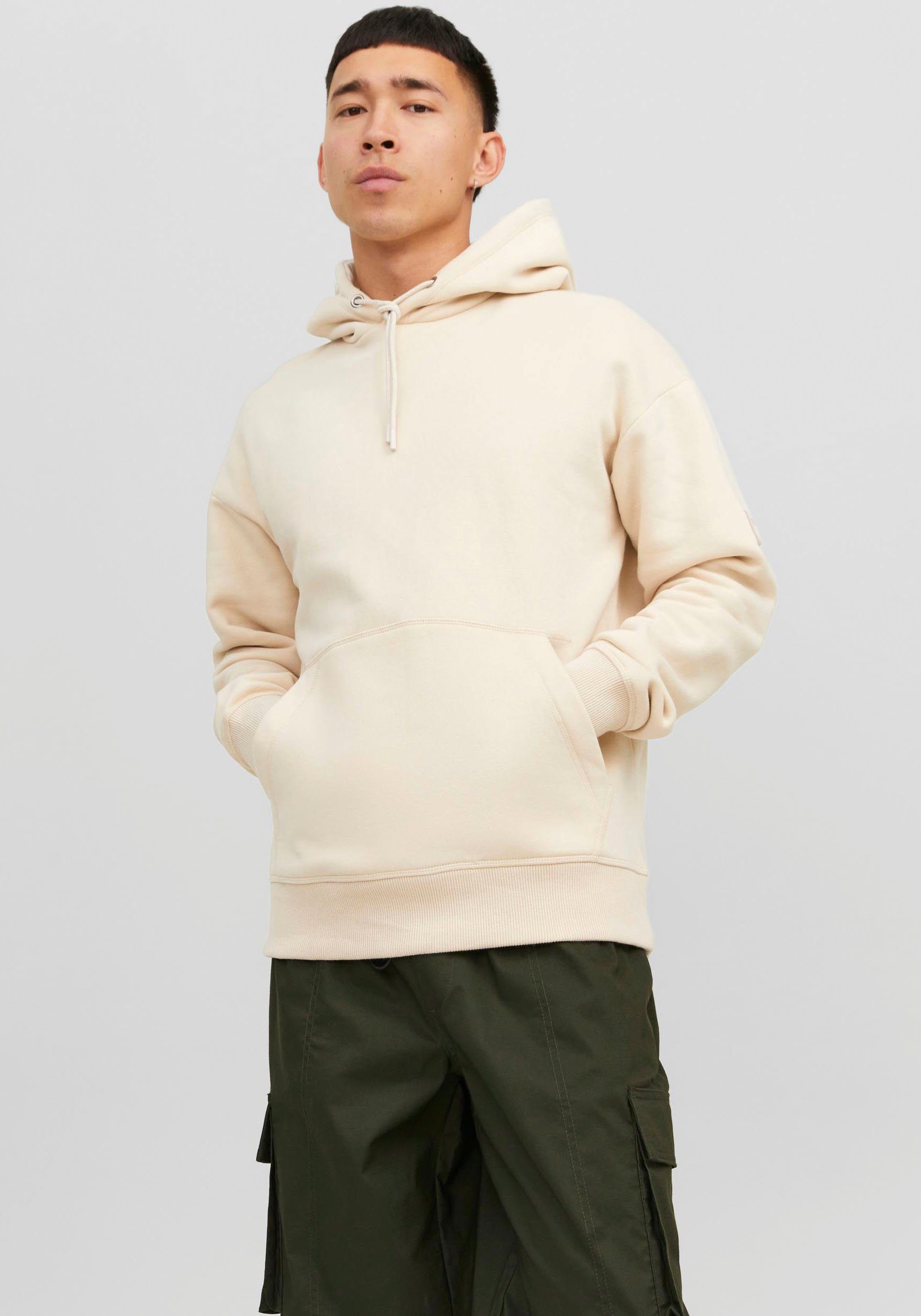 Jack & Jones Kapuzensweatshirt JCOCLASSIC TWILL SWEAT HOOD NOOS moonbeam