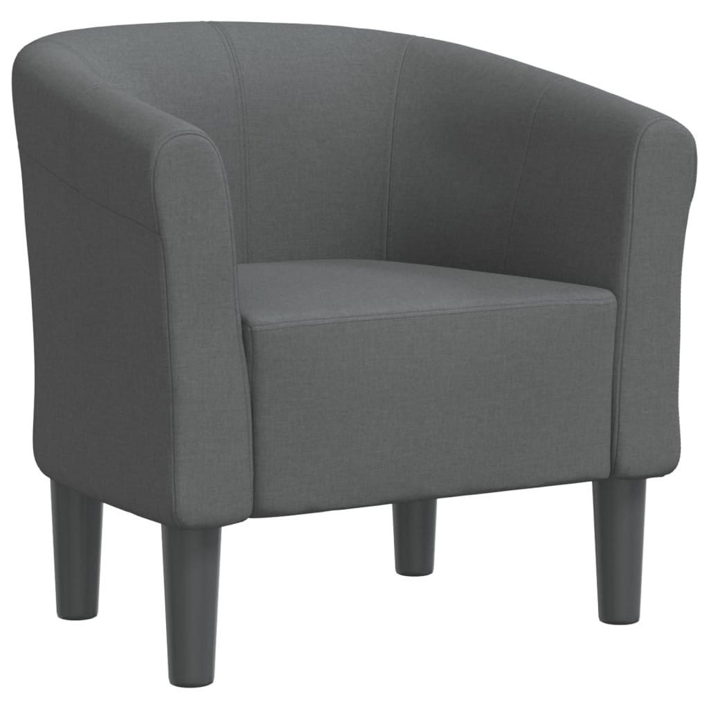 furnicato Cocktailsessel Eleganter Clubsessel Dunkelgrau 70 x 56 x 68 cm (1-St), Bequemer Sessel mit Schaumstofffüllung für das Wohnzimmer oder Büro