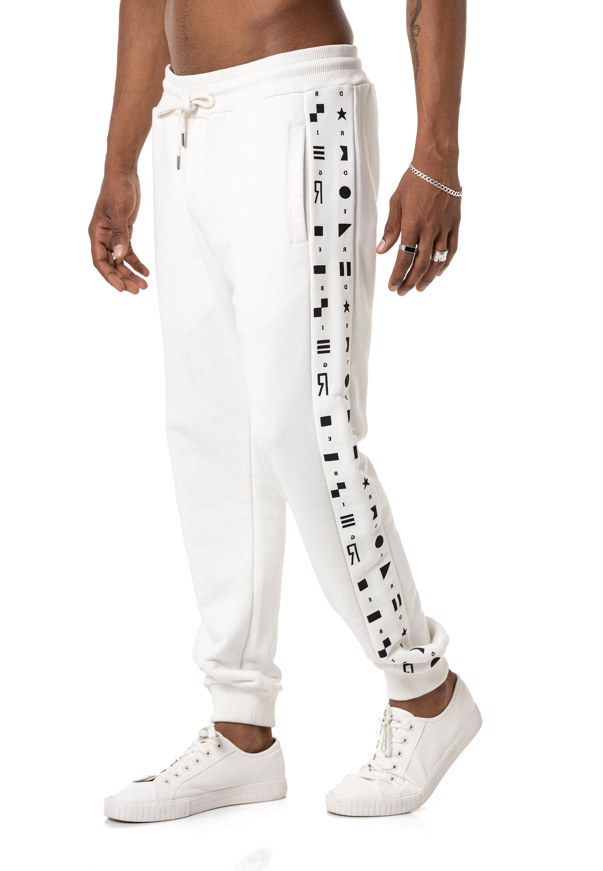 RedBridge Jogginghose Sweatpants Geometric Shapes Print Premium Qualität günstig online kaufen