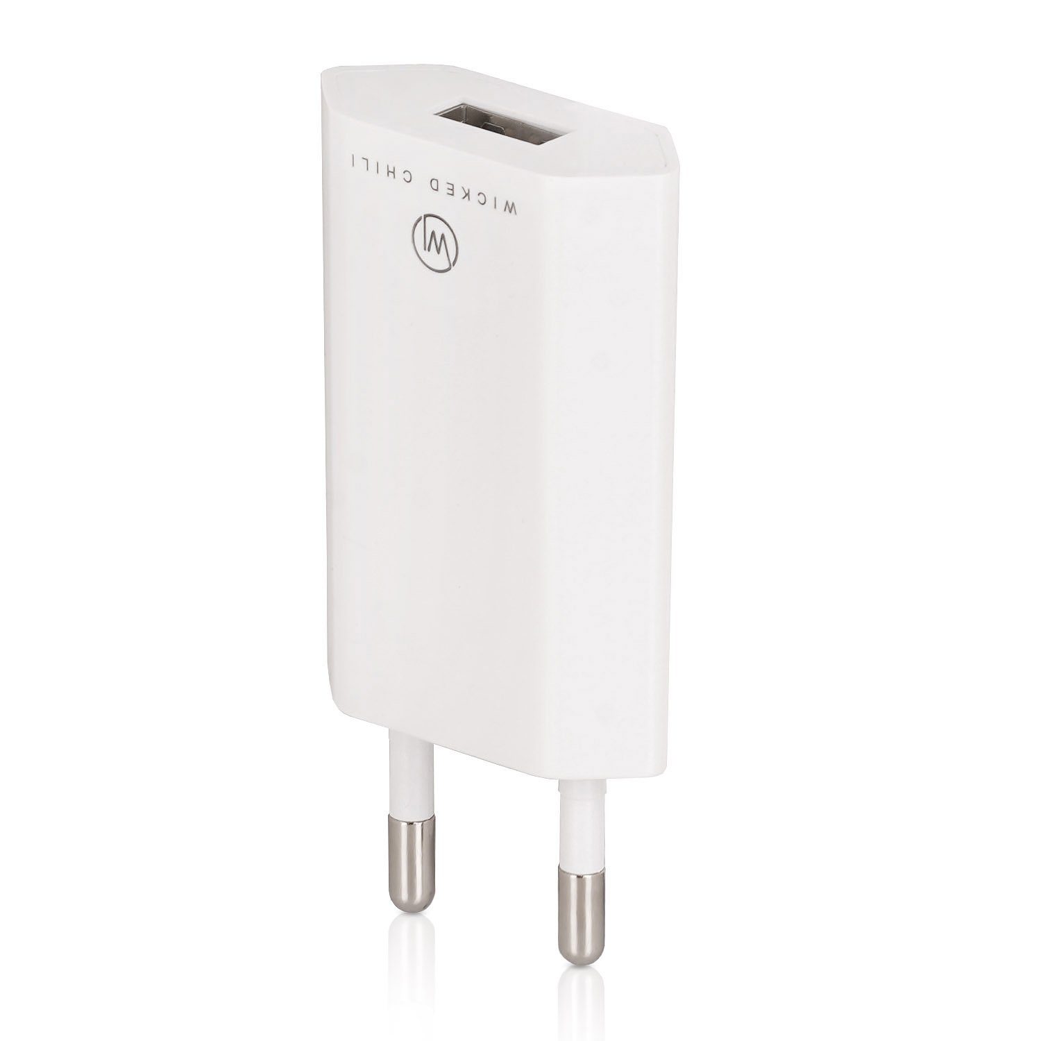 Wicked Chili USB Netzteil / Adapter für Bluetooth Lautsprecher Steckernetzteil (Pro Series USB Charger in Ultra-Slim Optik - Netzstecker auf USB Buchs)