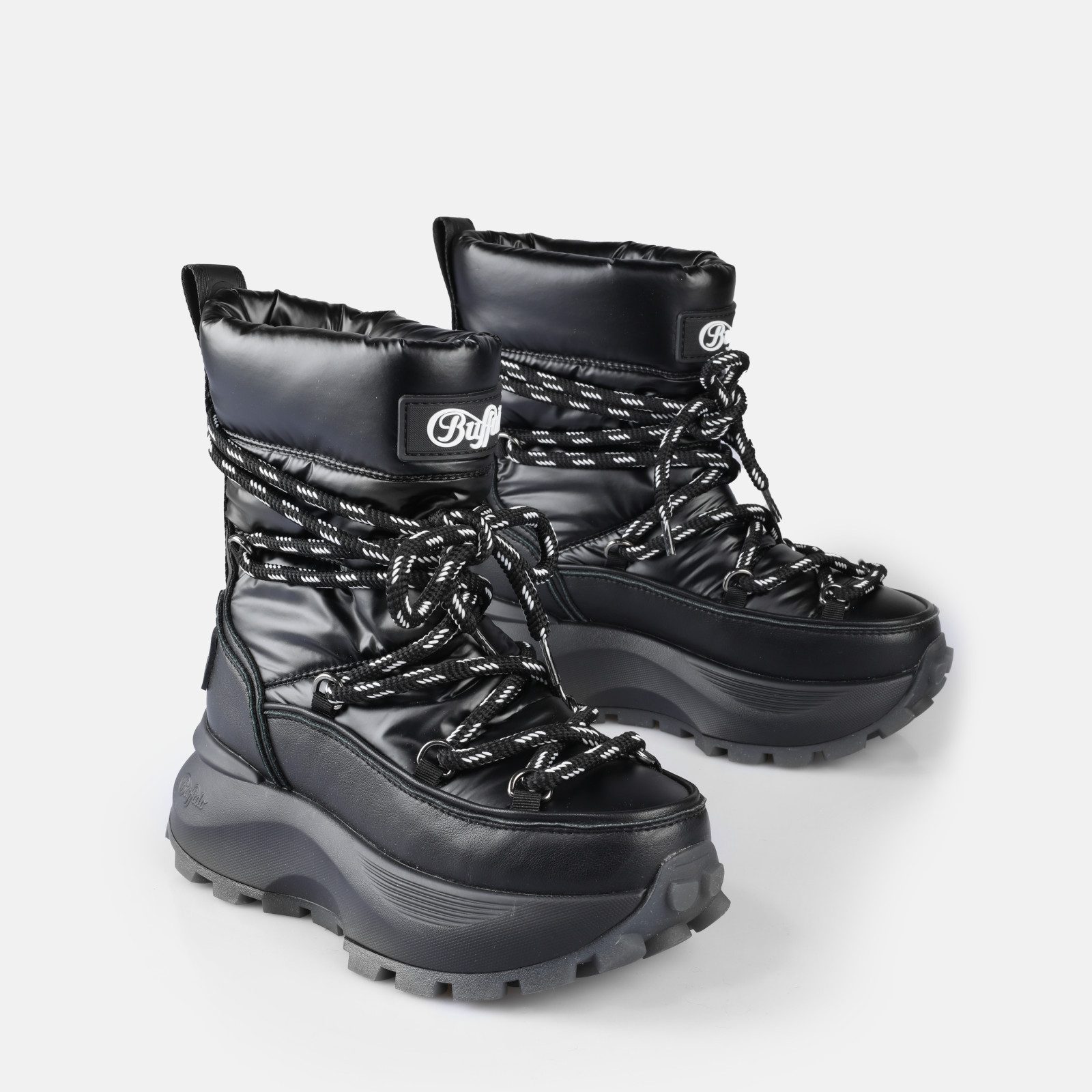 Buffalo MANHATTAN SOW BOOT PUFFED Winterboots Snowboots, Plateauboots, Schnürstiefelette mit Profilsohle