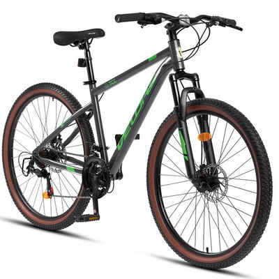 CARPAT SPORT Mountainbike 27,5 Zoll Mountainbike für Damen Herren, 21 Gang, Kettenschaltung, (Hochwertiger Rahmen, Mechanische Scheibenbremse), MTB Hardtail Fahrrad