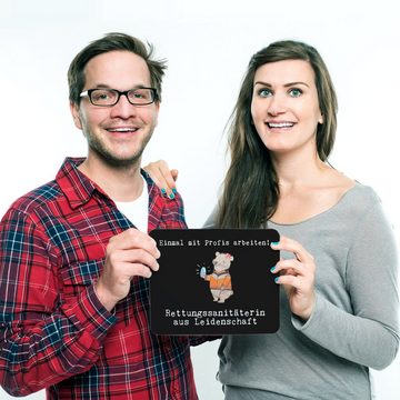 Mr. & Mrs. Panda Mauspad Rettungssanitäterin Leidenschaft - Schwarz - Geschenk, Computer zubeh (1-St), Made in Germany