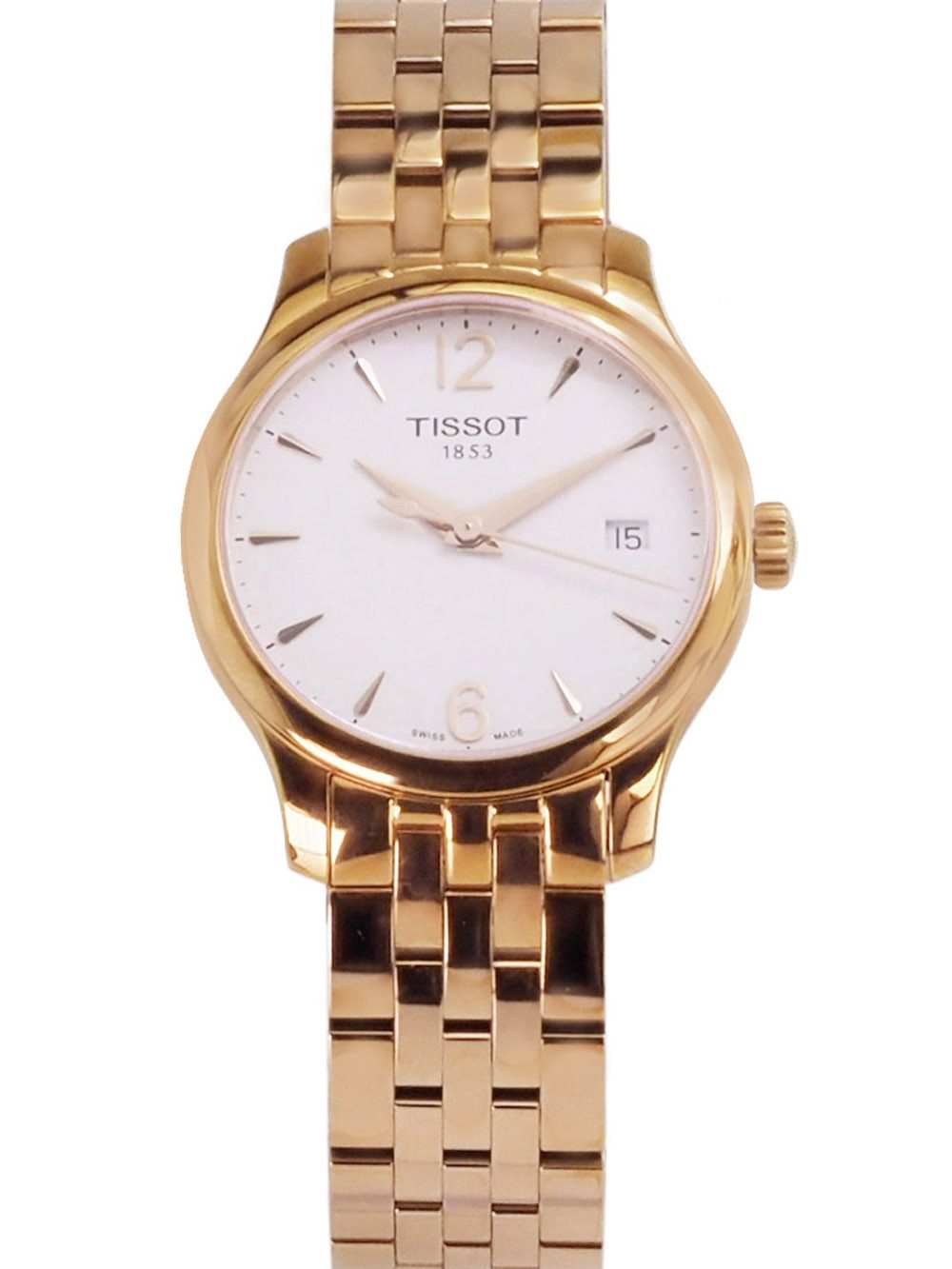 Tissot Schweizer Uhr Damen Uhr 33 mm Ø T0632103303700 Tradition Tradition, Saphirglas
