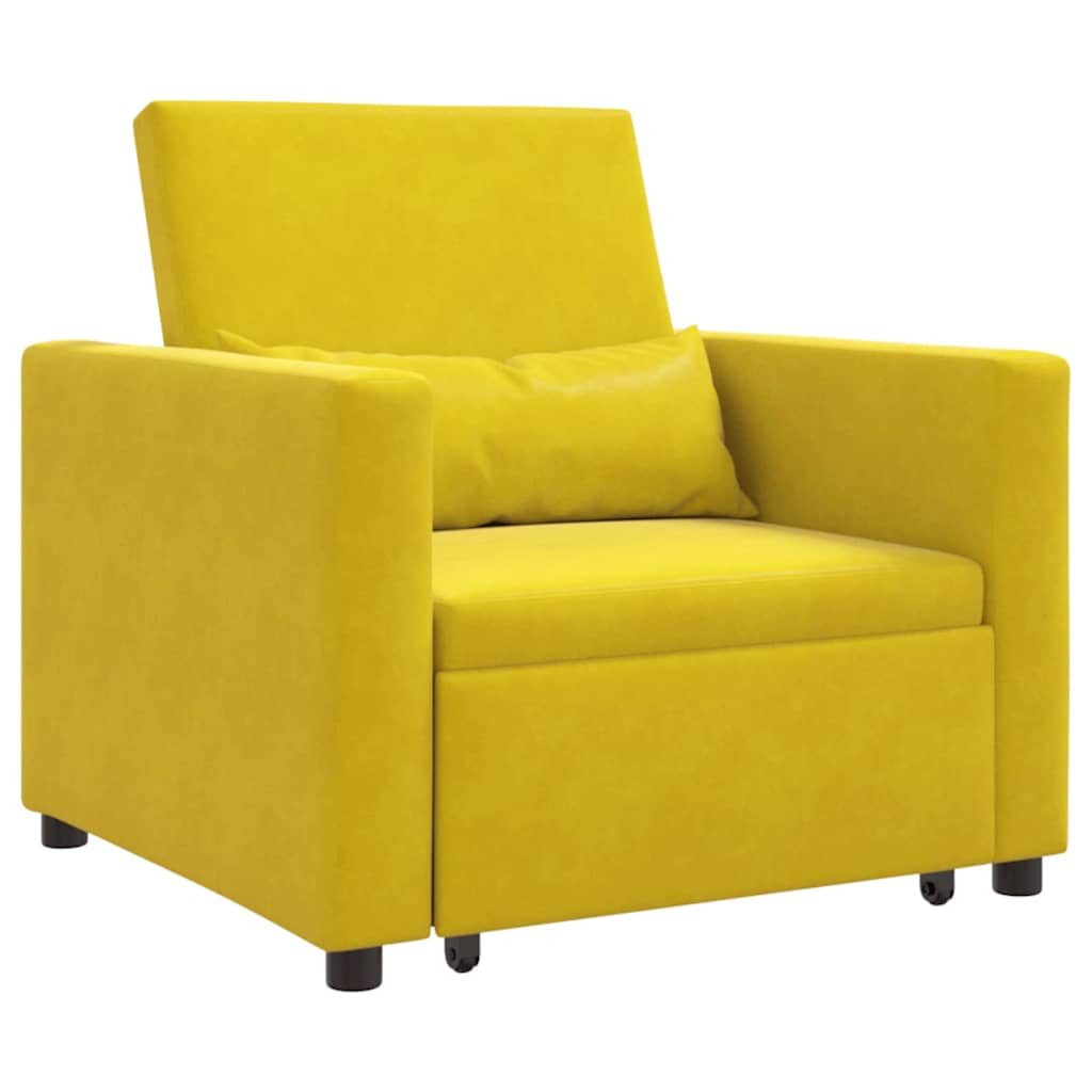 vidaXL Sessel Einzel-Schlafsofa Gelb 90 x günstig online kaufen