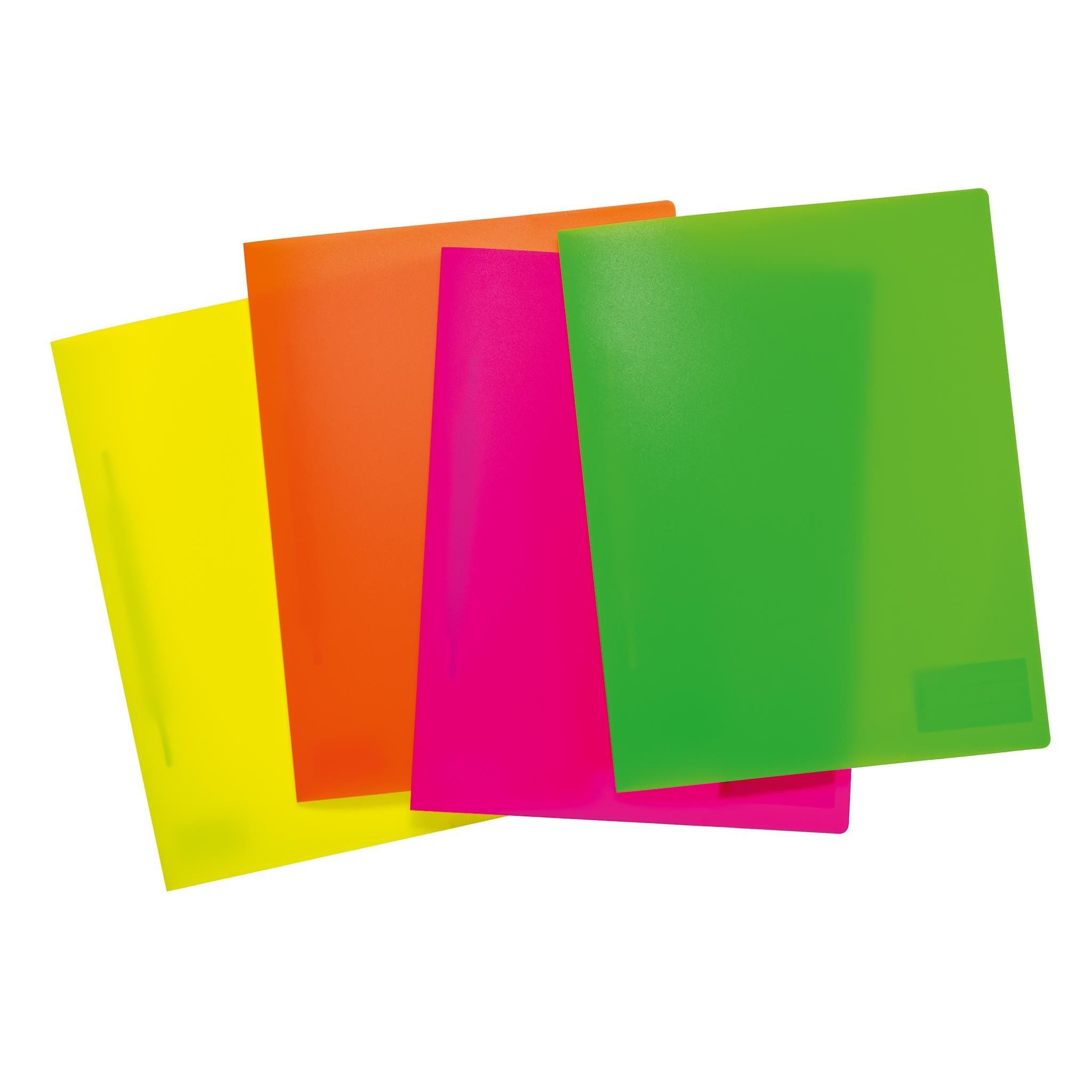 HERMA Hefter Herma Schnellhefter PP A4 Neon 12er-Sortierung