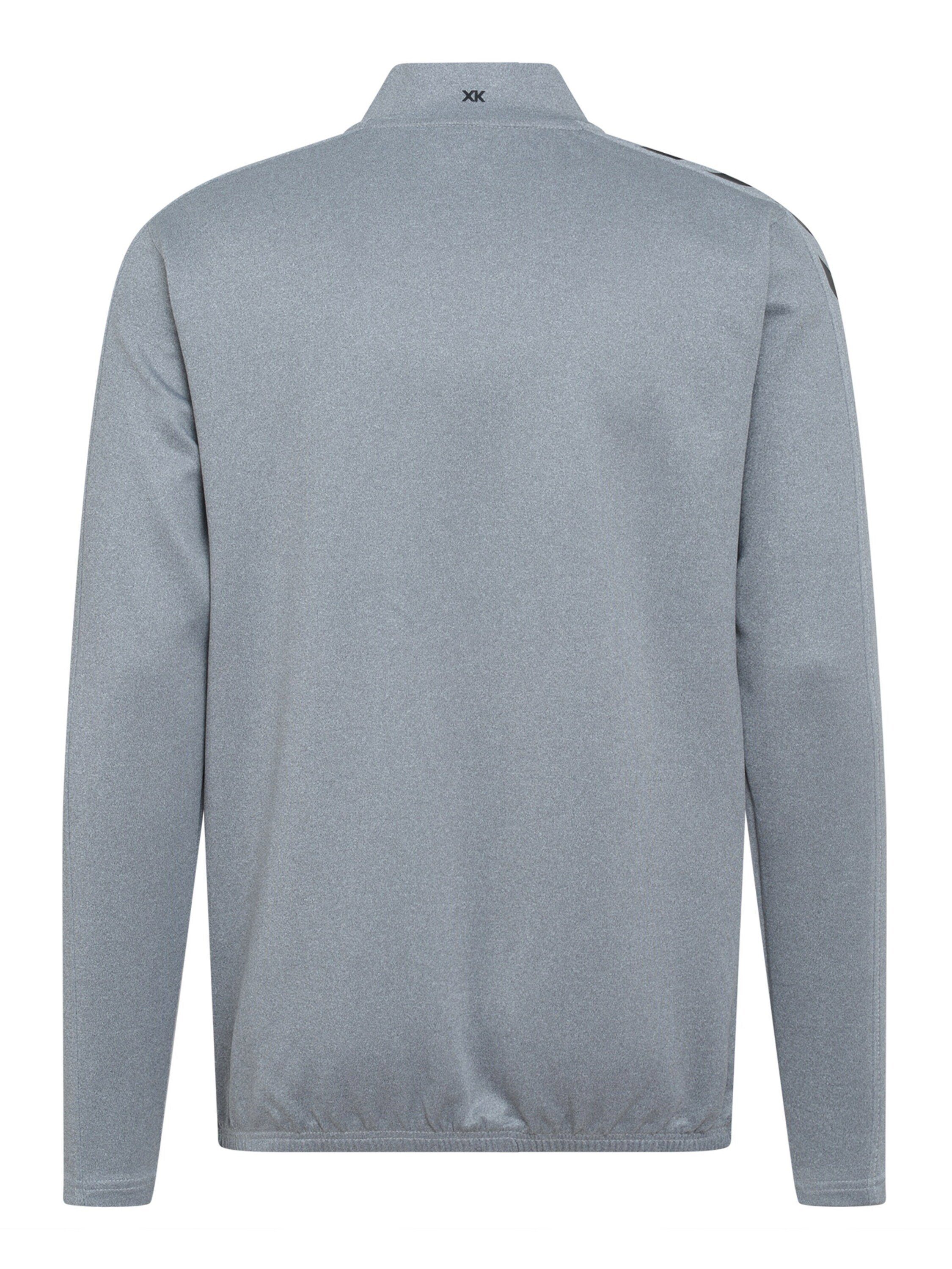 Details (1-tlg) grau hummel Sweatshirt Plain/ohne
