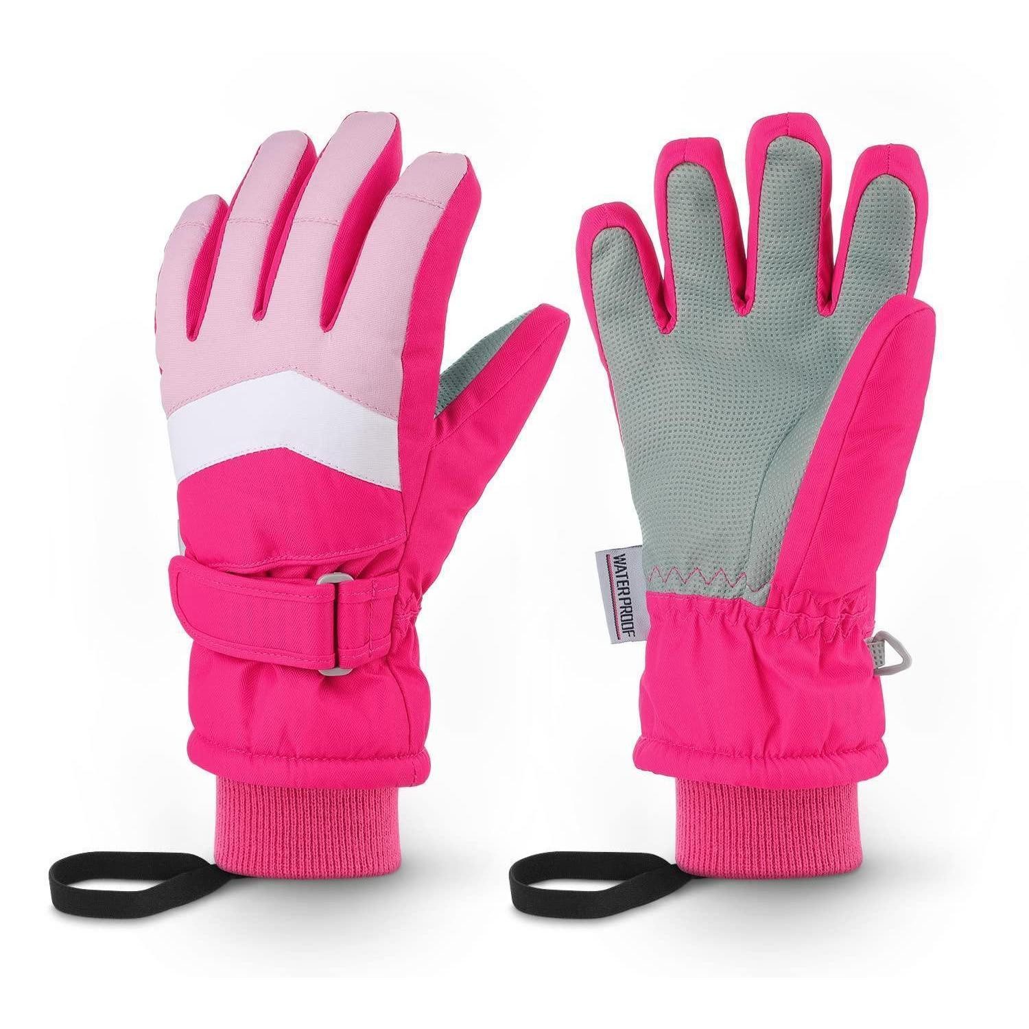 LuxusKollektion Skihandschuhe Skihandschuhe Kinder 2.rosa S (1-St)