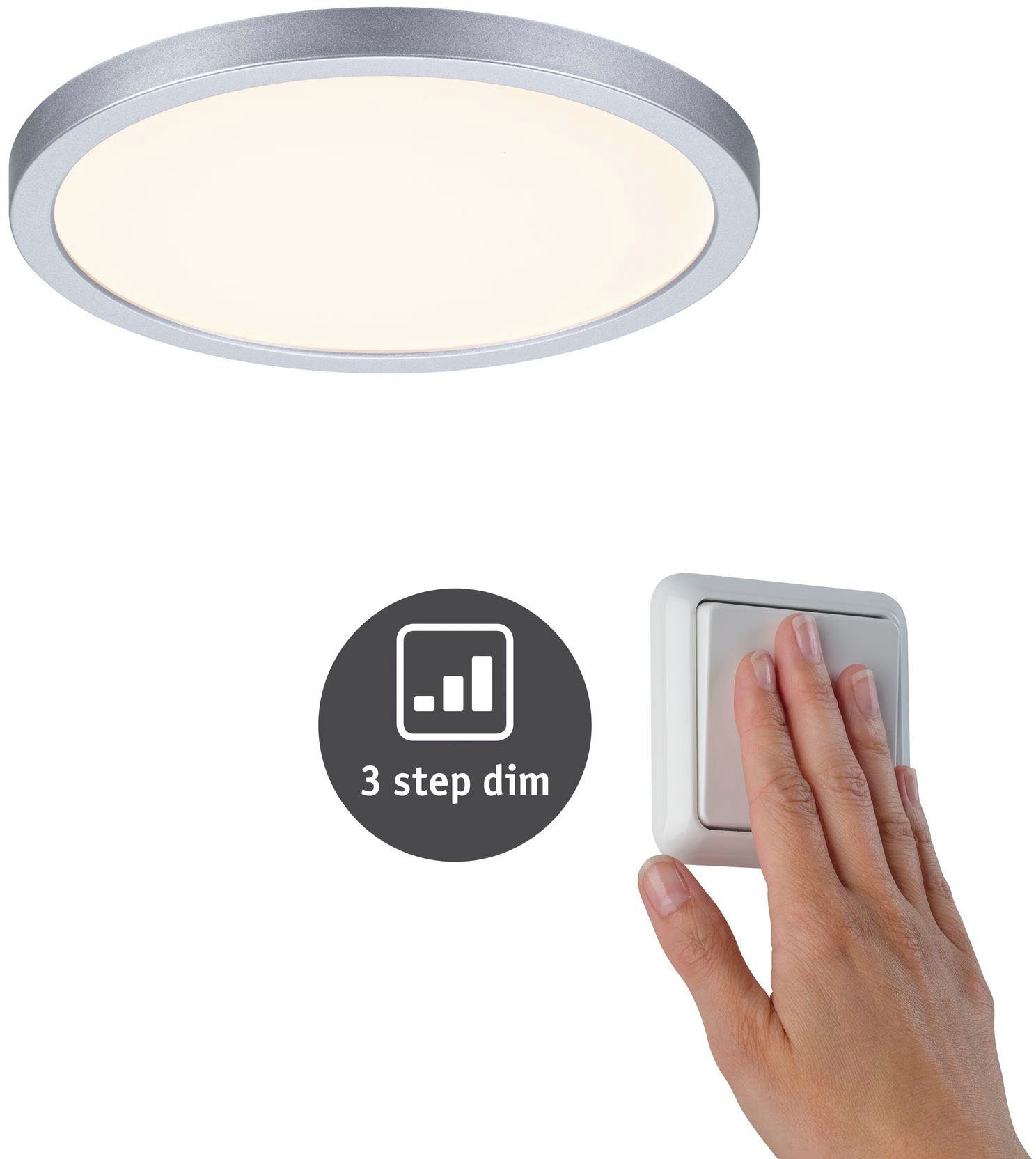 Paulmann LED Einbauleuchte Areo, mehrere Helligkeitsstufen, LED fest integriert, Warmweiß, LED-Modul, 3-Stufen-dimmbar