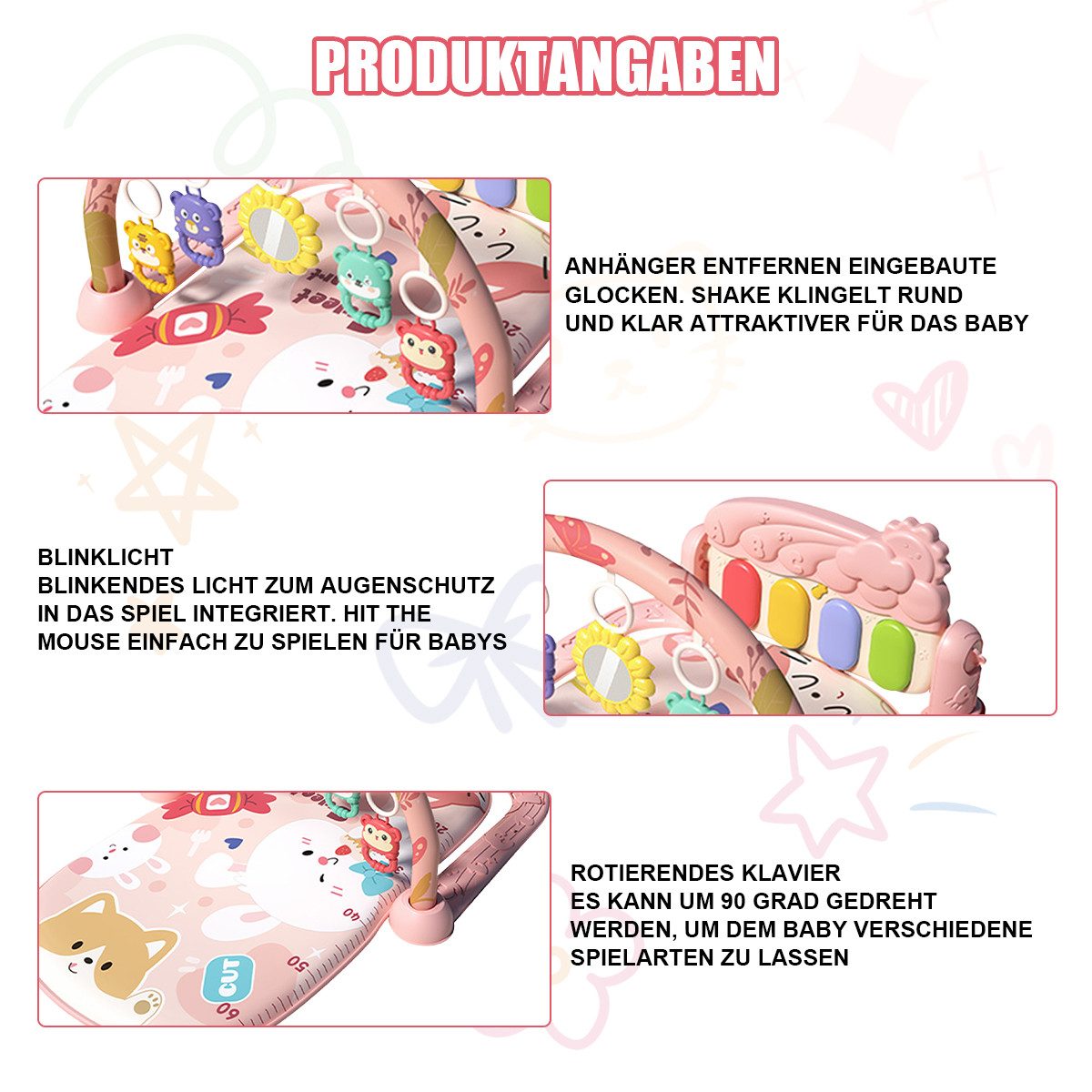 ZEUOPQ Baby Gym Spieldecke mit Musik günstig online kaufen