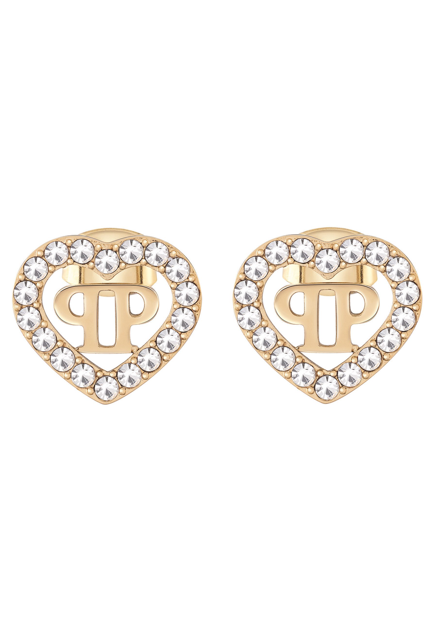 PHILIPP PLEIN Ohrhänger-Set PLEIN ROCKED HEART (Single item, 1-tlg., Not a set – not applicable to this product)