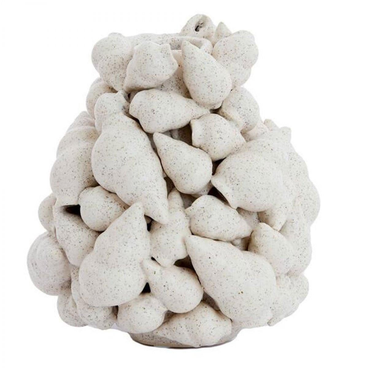 Light & Living Dekovase Vase mit Muscheln Georgia (16cm)