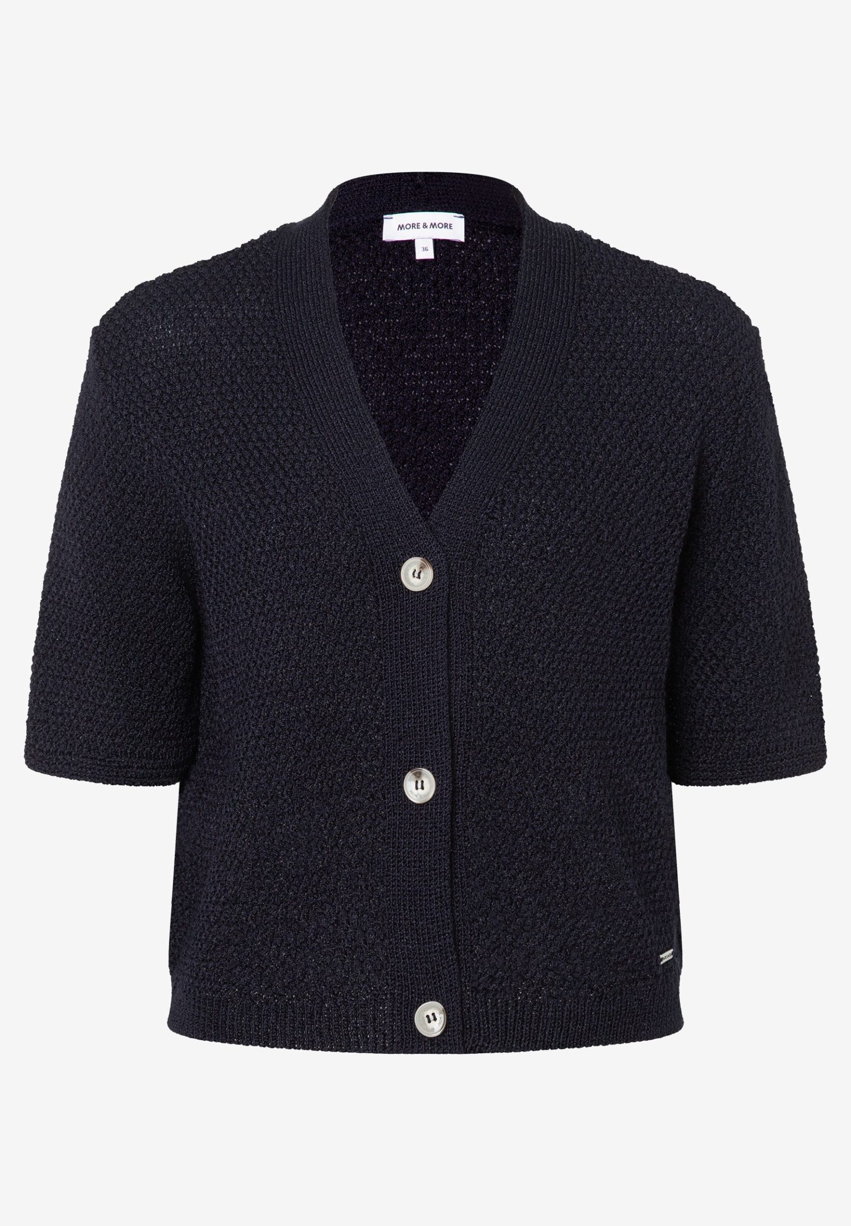 MORE&MORE Strickjacke Ajour Cardigan günstig online kaufen