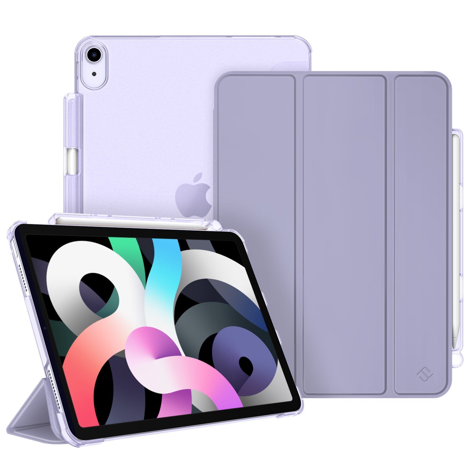 Fintie Tablet-Hülle für iPad Air 11'' M4/M3/M2(2026/2025/2024), iPad Air 5/4 Gen 2022/2020 10.9 Zoll, mit Stifthalter, ultradünne leichte Hülle mit transparenter Rückseite