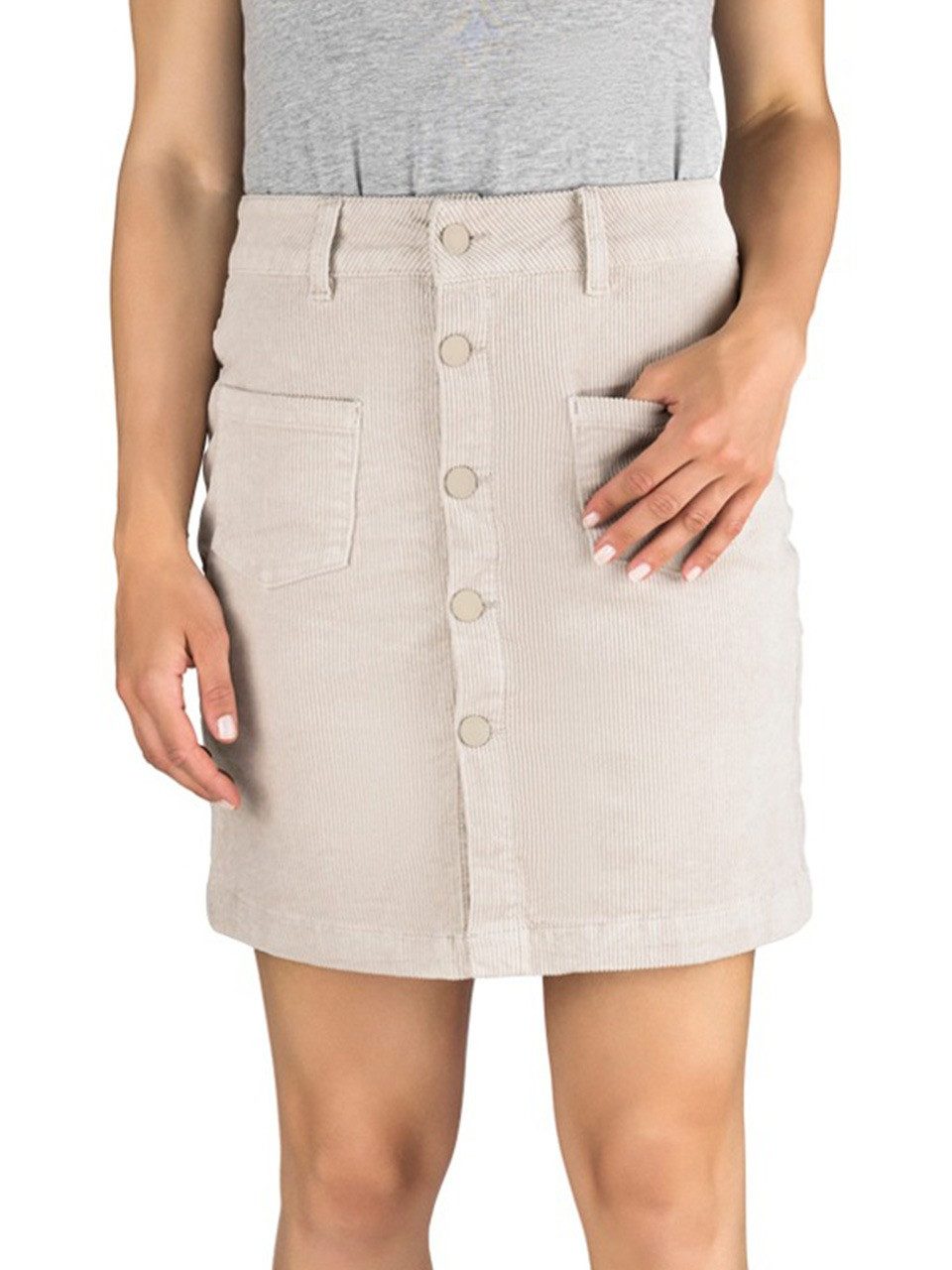 DENIMFY A-Linien-Rock Damen Mini Cord Rock günstig online kaufen